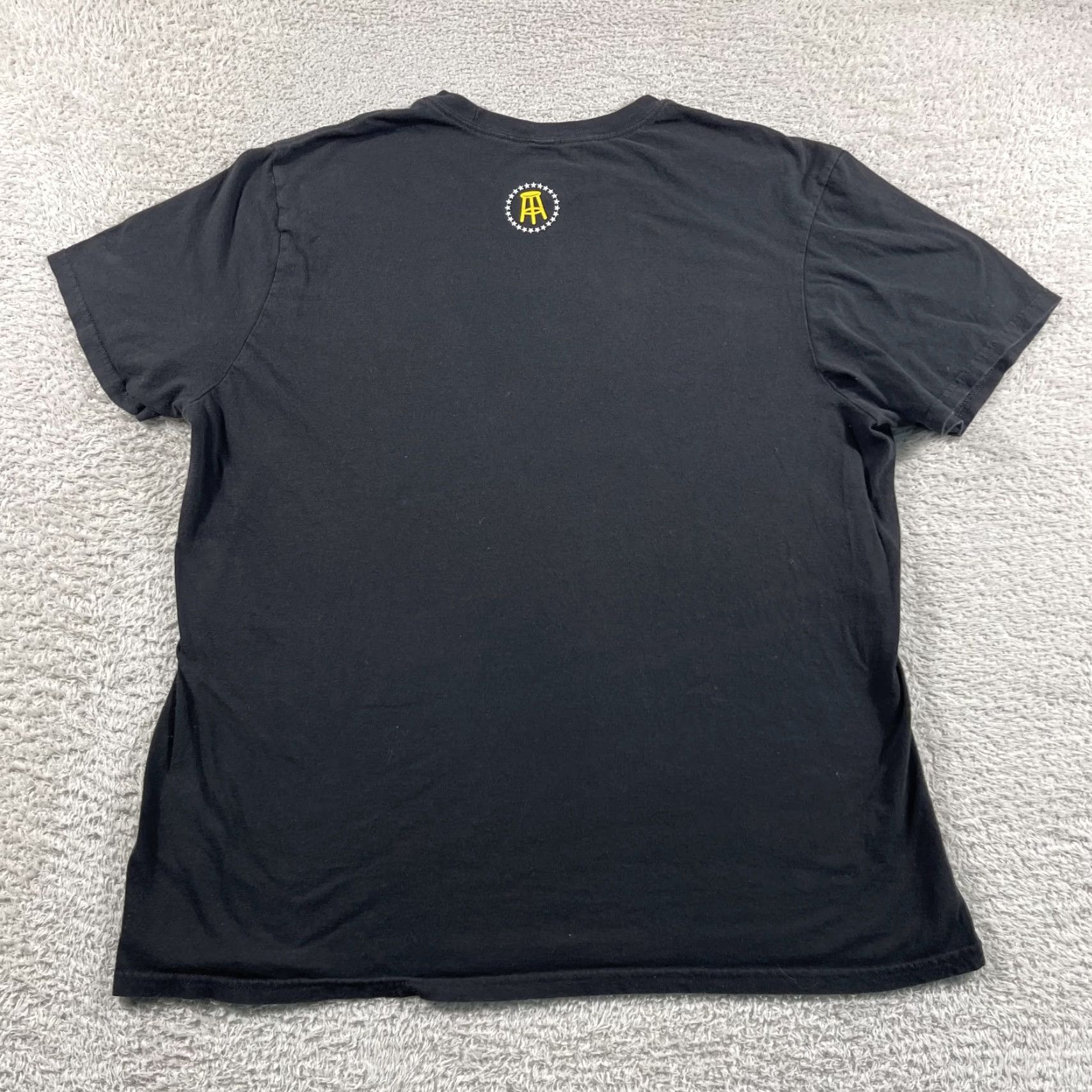 Starter VINTAGE Barstool Sports Starter T Shirt Mens 2XL Black Football Guy's Guy Podcast Yellow Size US XXL / EU 58 / 5 - 2 Thumbnail