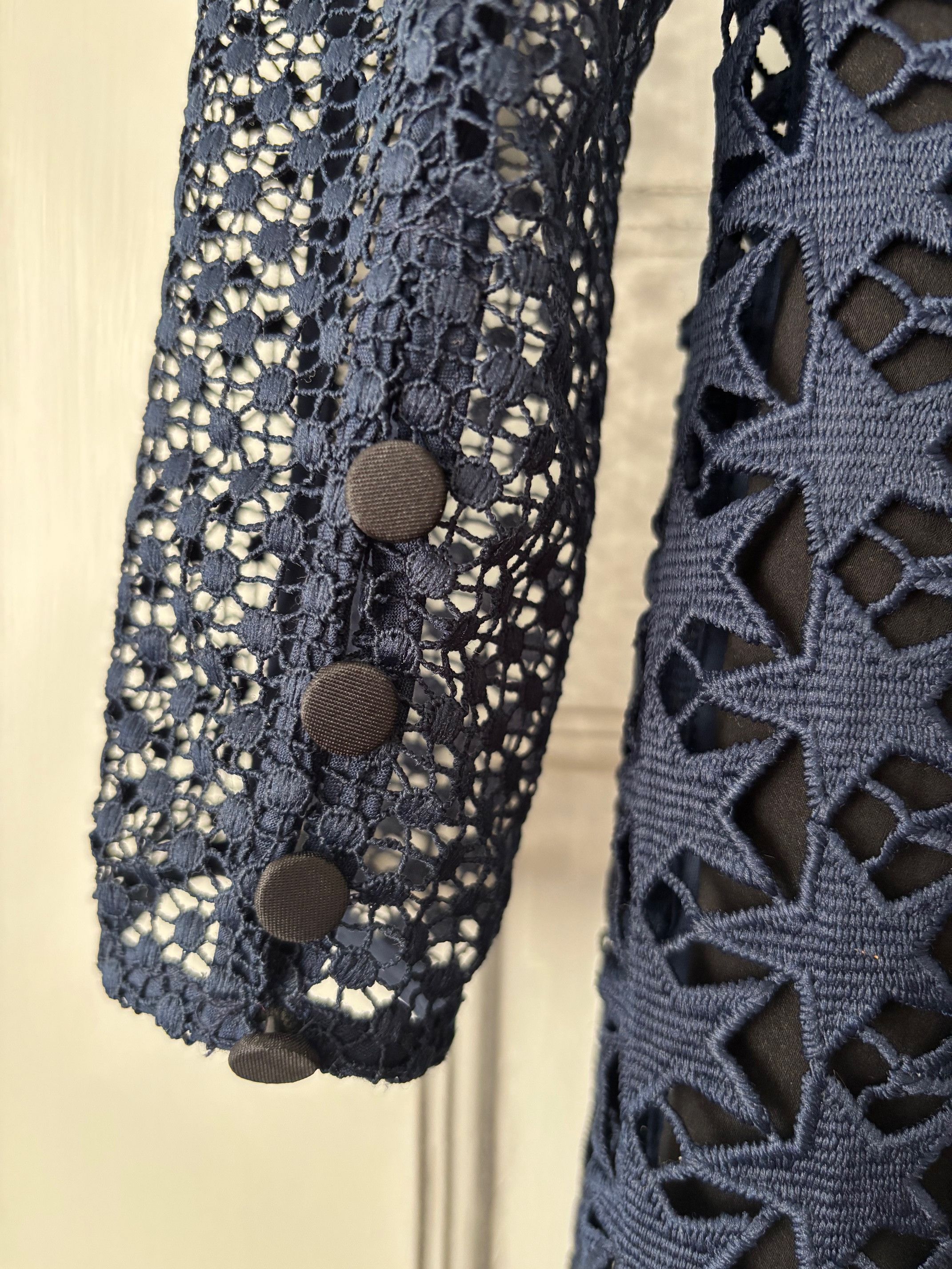 Self-Portrait Self-Portrait guipure lace long sleeve dress Size M / US 6-8 / IT 42-44 - 5 Thumbnail
