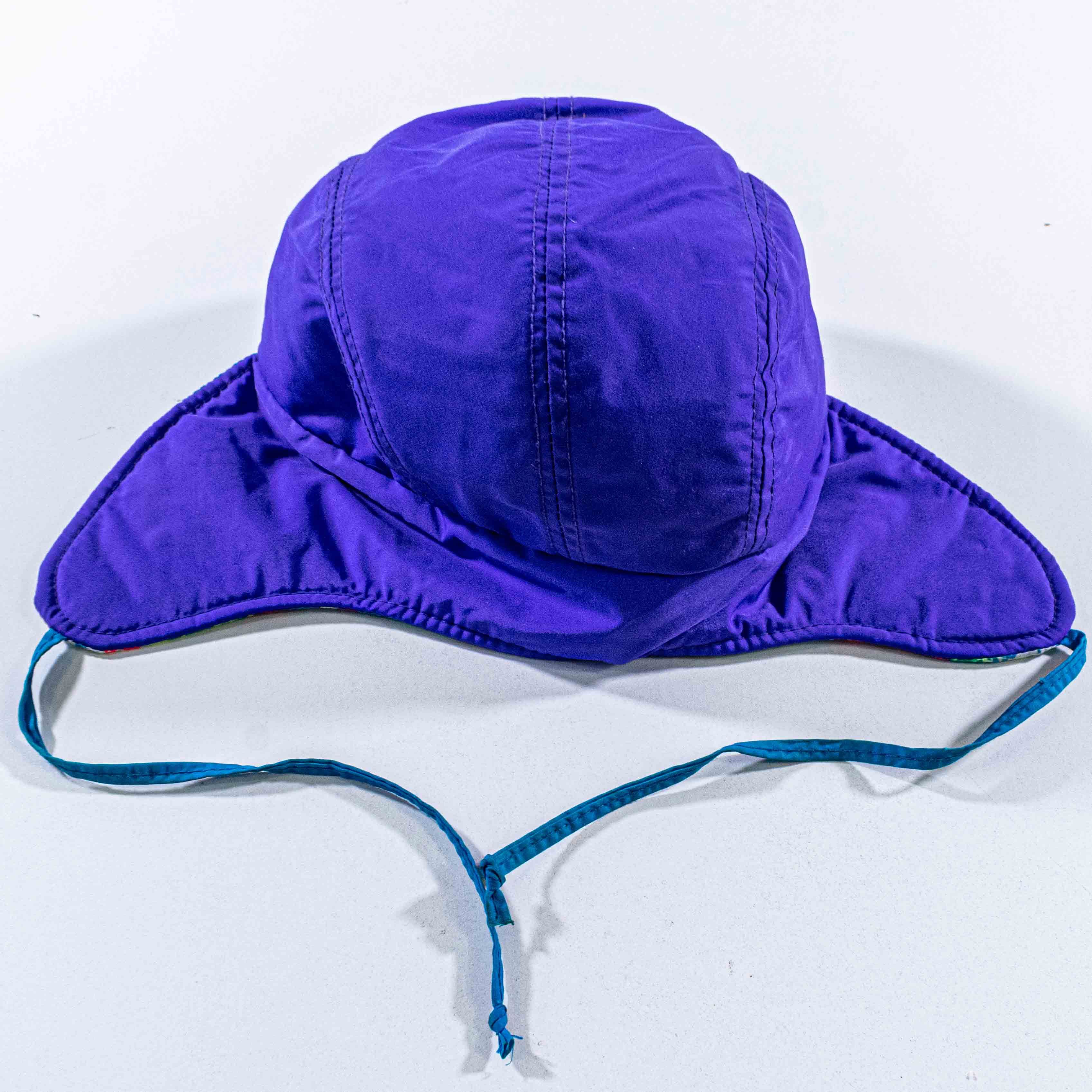 Columbia Columbia 5 Panel Trapper Hat 90s USA Quilted Neon Cap Medium Size ONE SIZE - 11 Thumbnail