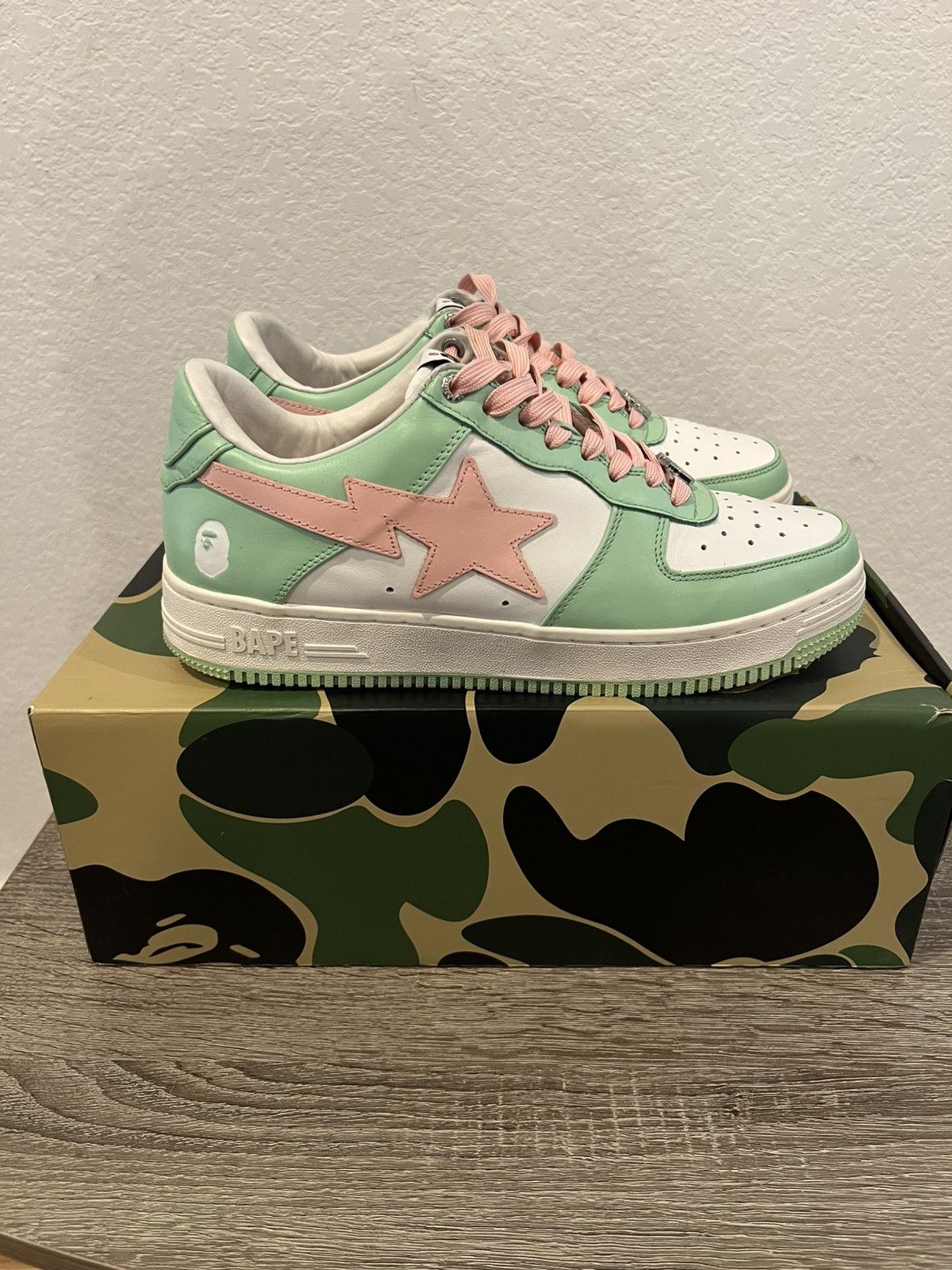 BAPE STA™ “Pastel Green / Pink A Bathing Ape Bape Sta Pastel Green Men's
