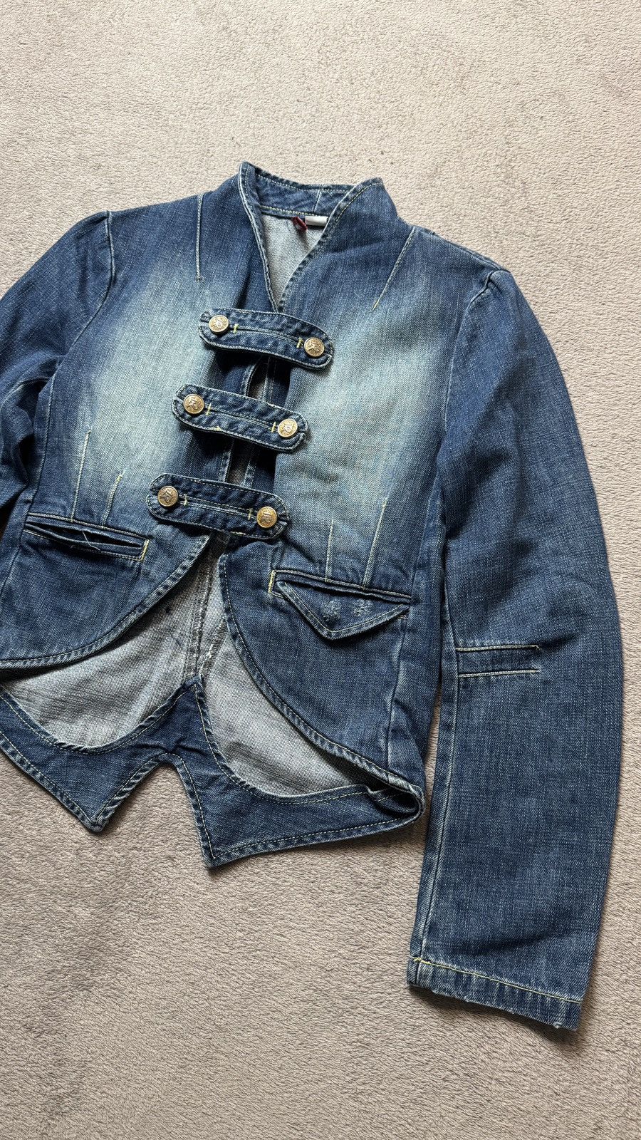 Hysteric Glamour 00s Napoleon Military Jacket Japan IfSixWasNine PPFM Style Size XS / US 0-2 / IT 36-38 - 3 Thumbnail