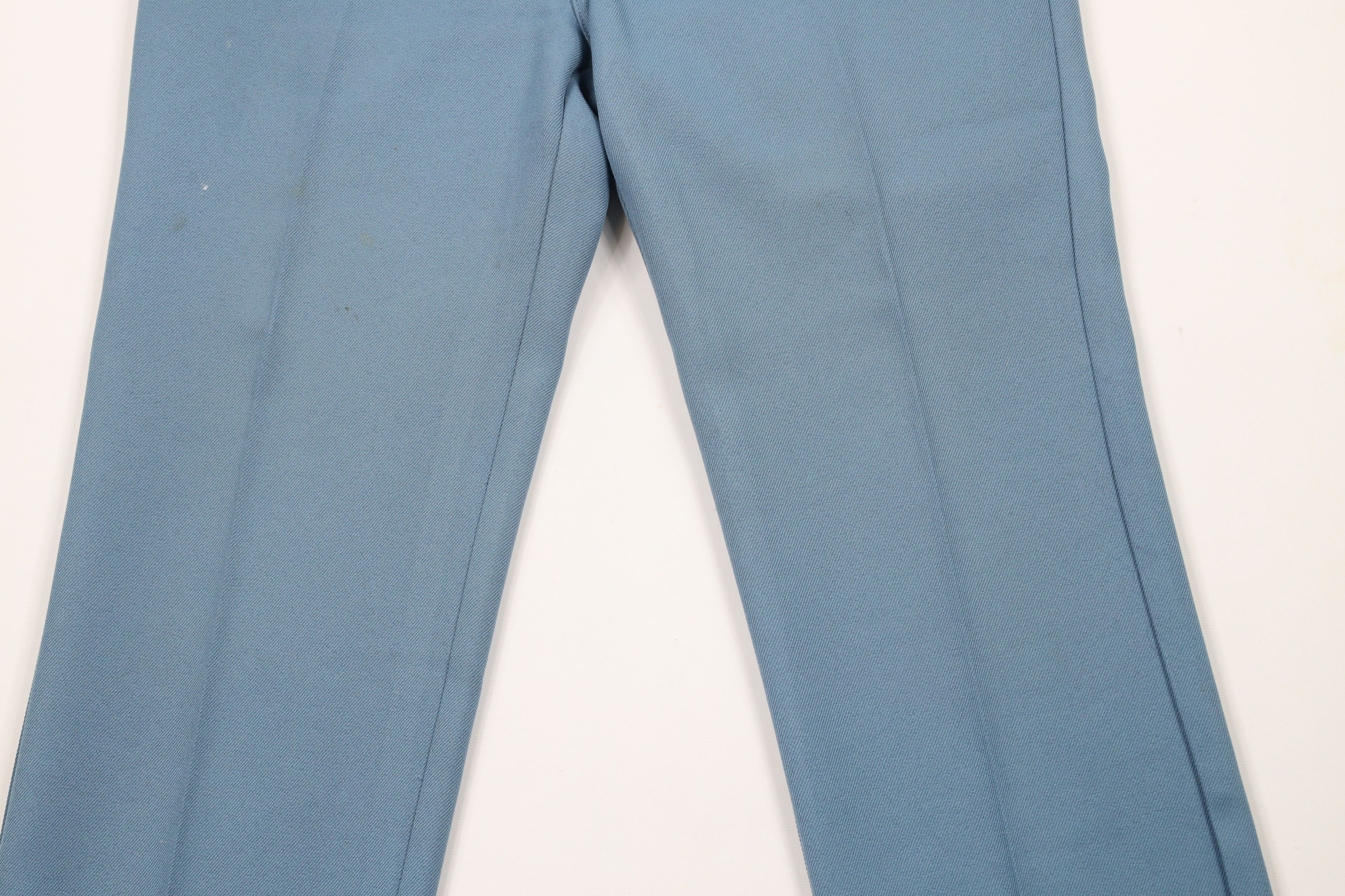 Vintage Vintage 90s Streetwear Knit Flared Chino Pants Blue Size US 32 / EU 48 - 3 Thumbnail
