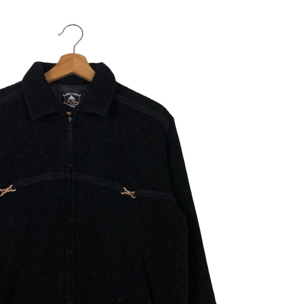 Japanese Brand 📌Vintage Bomber Jacket Ice Berg Rich Black Issey Miyake Size US M / EU 48-50 / 2 - 7 Thumbnail