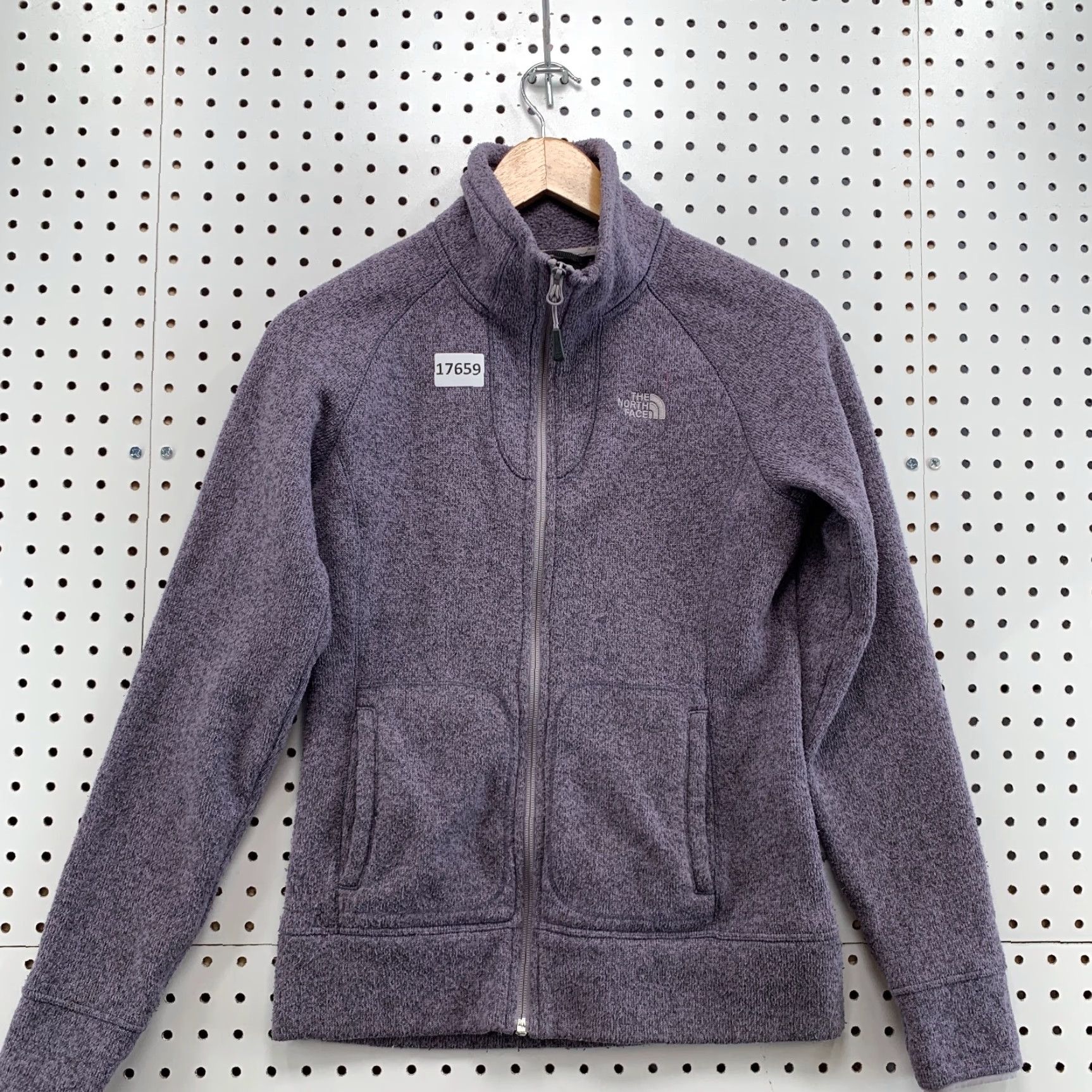 The North Face The North Face Fleece Jacket Womens XS Purple Full Zip (Lavender) Size XS / US 0-2 / IT 36-38 - 2 Thumbnail