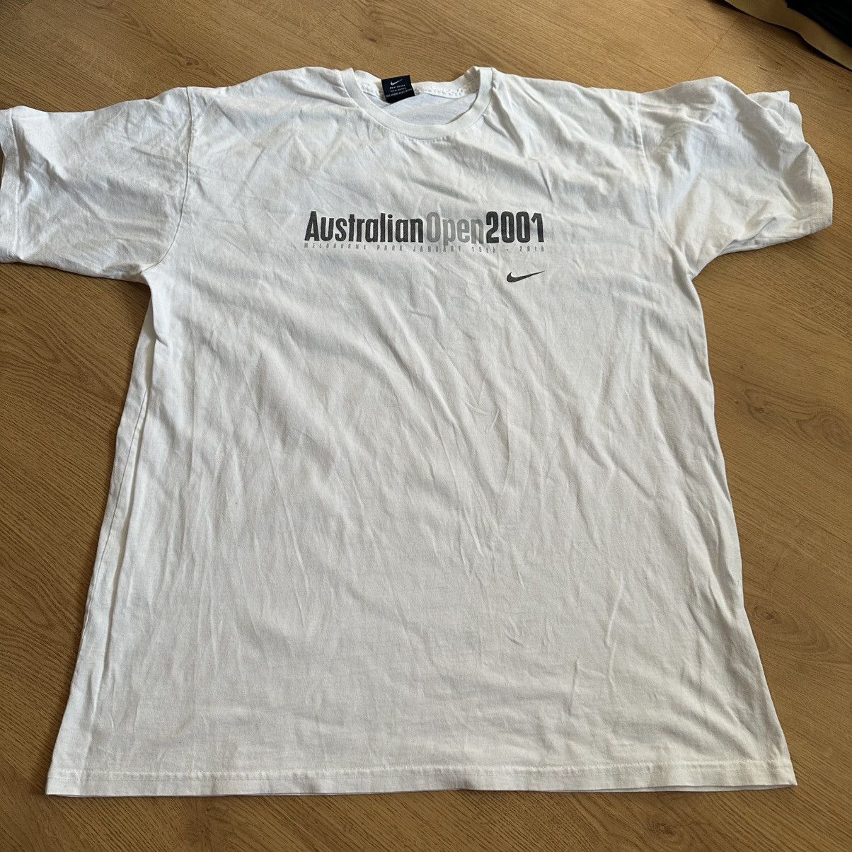 Nike × Vintage Vintage Distressed Nike Tennis Australia Open 2001 Shirt Size US XL / EU 56 / 4 - 1 Thumbnail