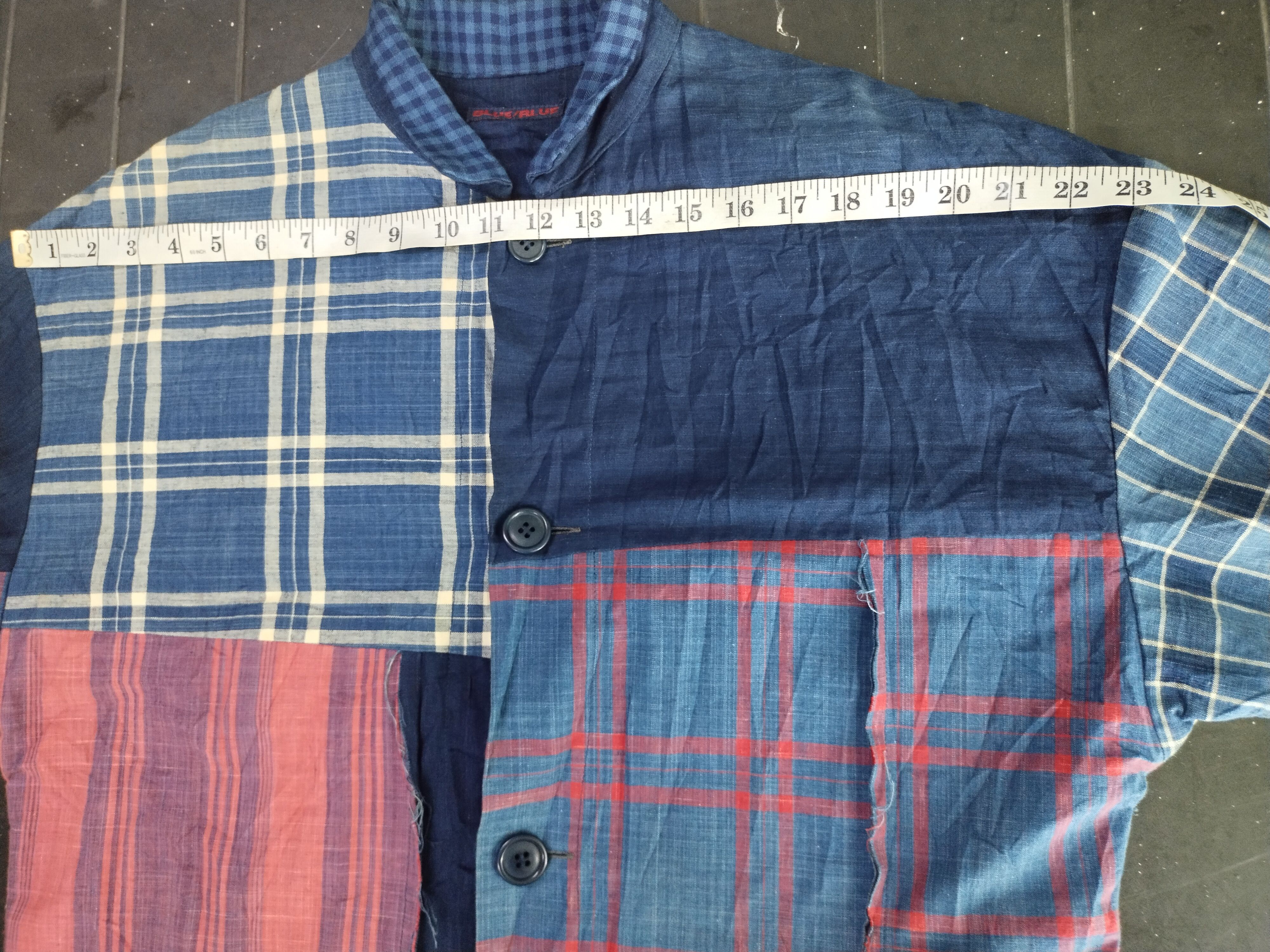 Blue Blue Japan Vintage Blue/Blue Patchwork Jacket Size US M / EU 48-50 / 2 - 17 Thumbnail