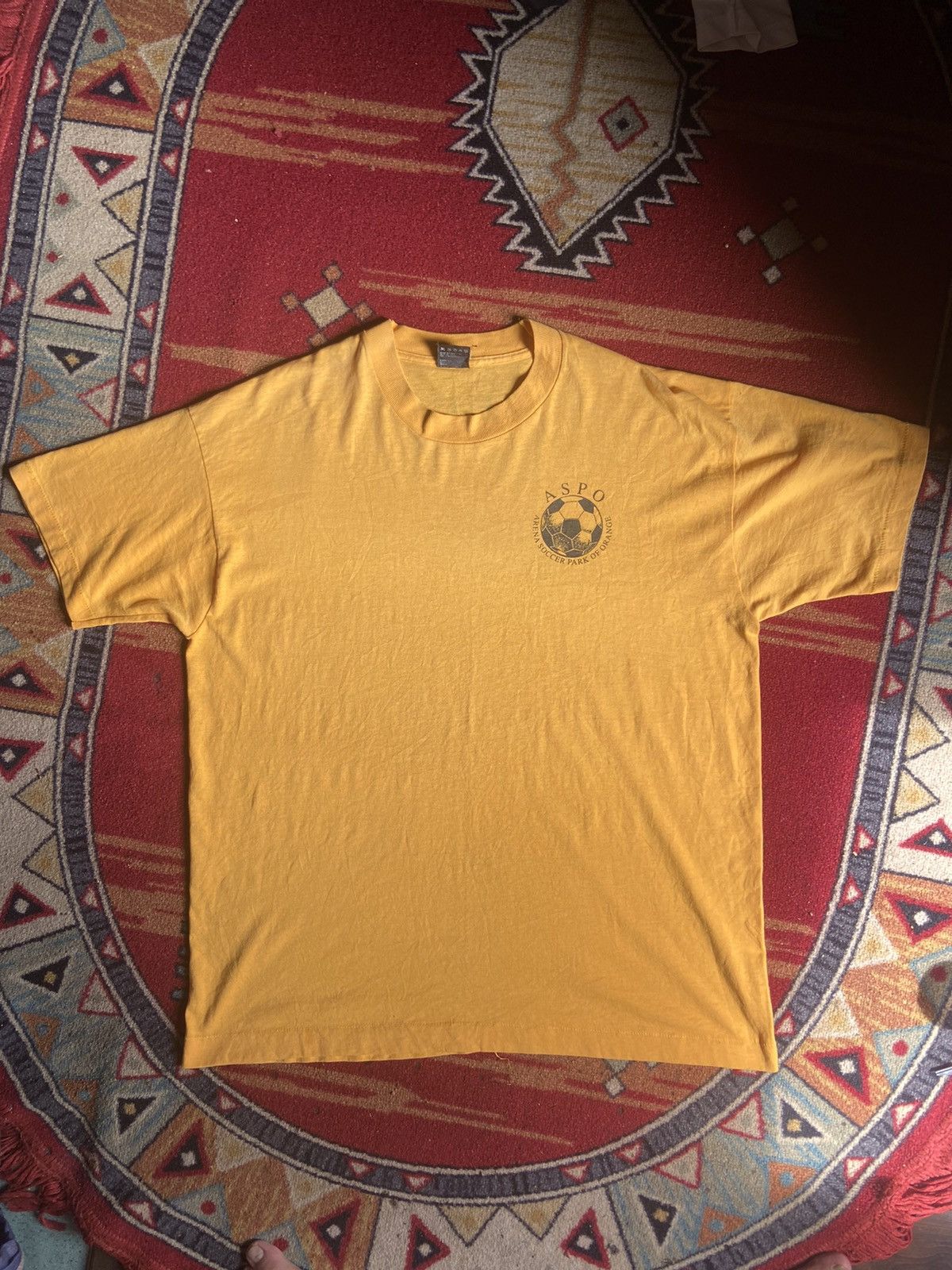 image of Champs Sport x Vintage League Champs "aspo" in Orange, Men's (Size XL)