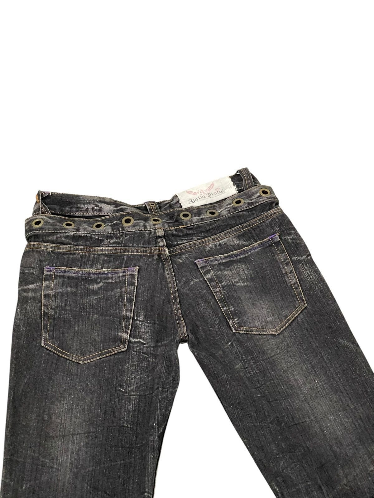 Japanese Brand Double Waist Flare Jeans Antful Distress Boot Cut 8🟦 Size US 31 - 18 Thumbnail