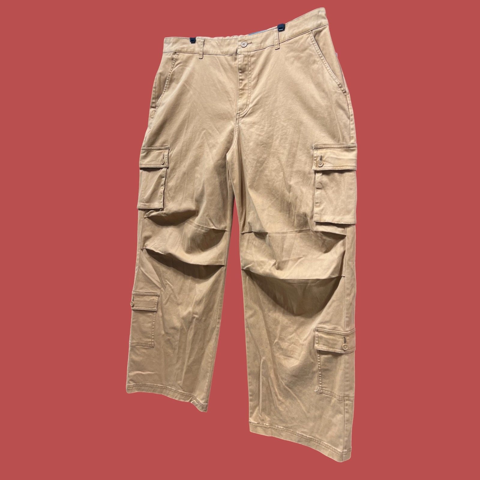 Other Wild Fable - Women's High-Rise Cargo Pants - Light Brown - 1 Size 40" / US 18 - 13 Thumbnail