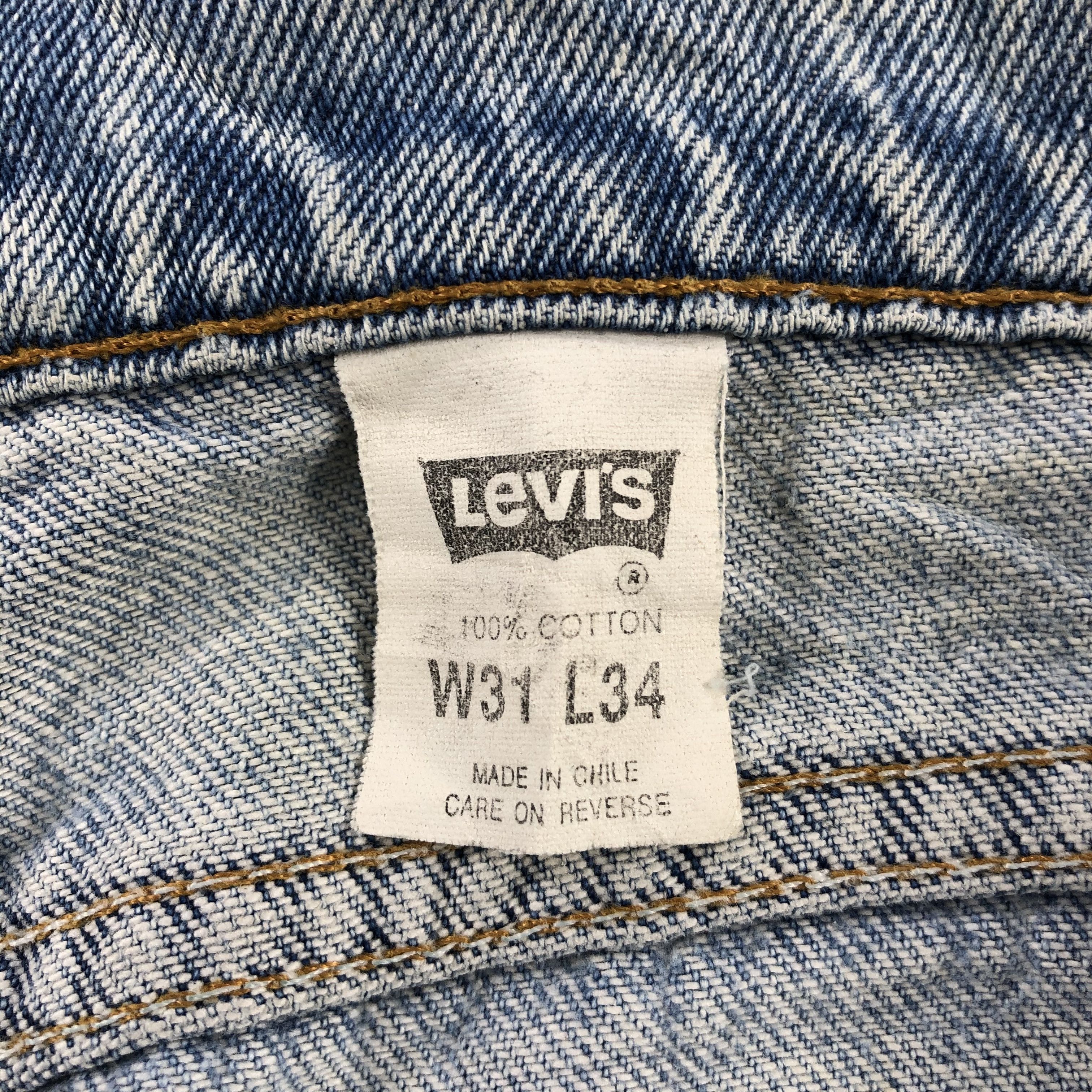 Levi's Vintage Levi's 550 Jeans Distress Orange Tab Denim KJ897 Size US 31 - 13 Thumbnail