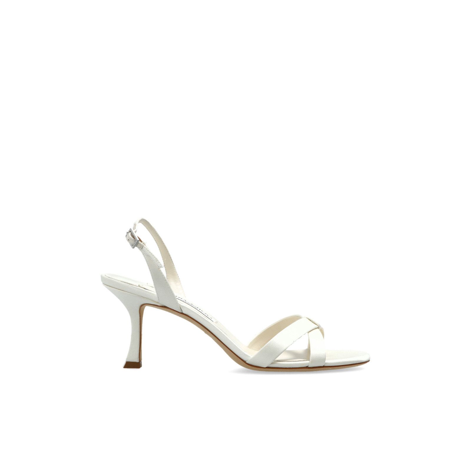 JIMMY CHOO 'Elsy' White Heeled Sandals New & Authentic (Wome