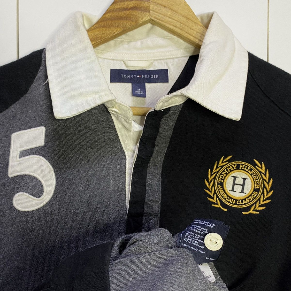 Tommy Hilfiger Tommy Hilfiger Polo Sweatshirt | Black Medium Size US M / EU 48-50 / 2 - 3 Thumbnail