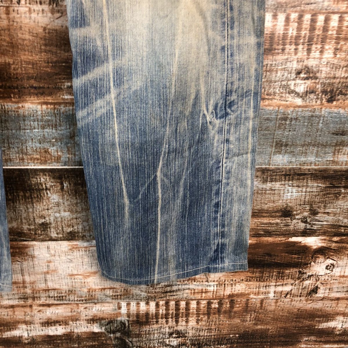 Edwin DLL Edwin Blue Distressed ripped Denim Pants #C239 Size US 35 - 12 Thumbnail