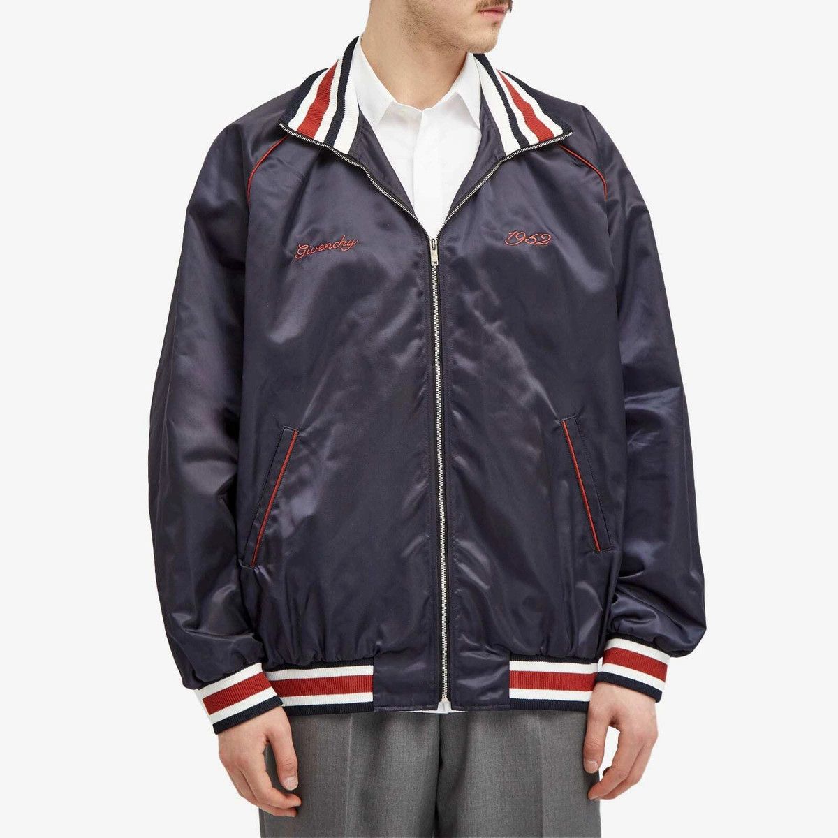 Givenchy o1w1db10525 Raglan Bomber in Blue Size US XL / EU 56 / 4 - 2 Thumbnail