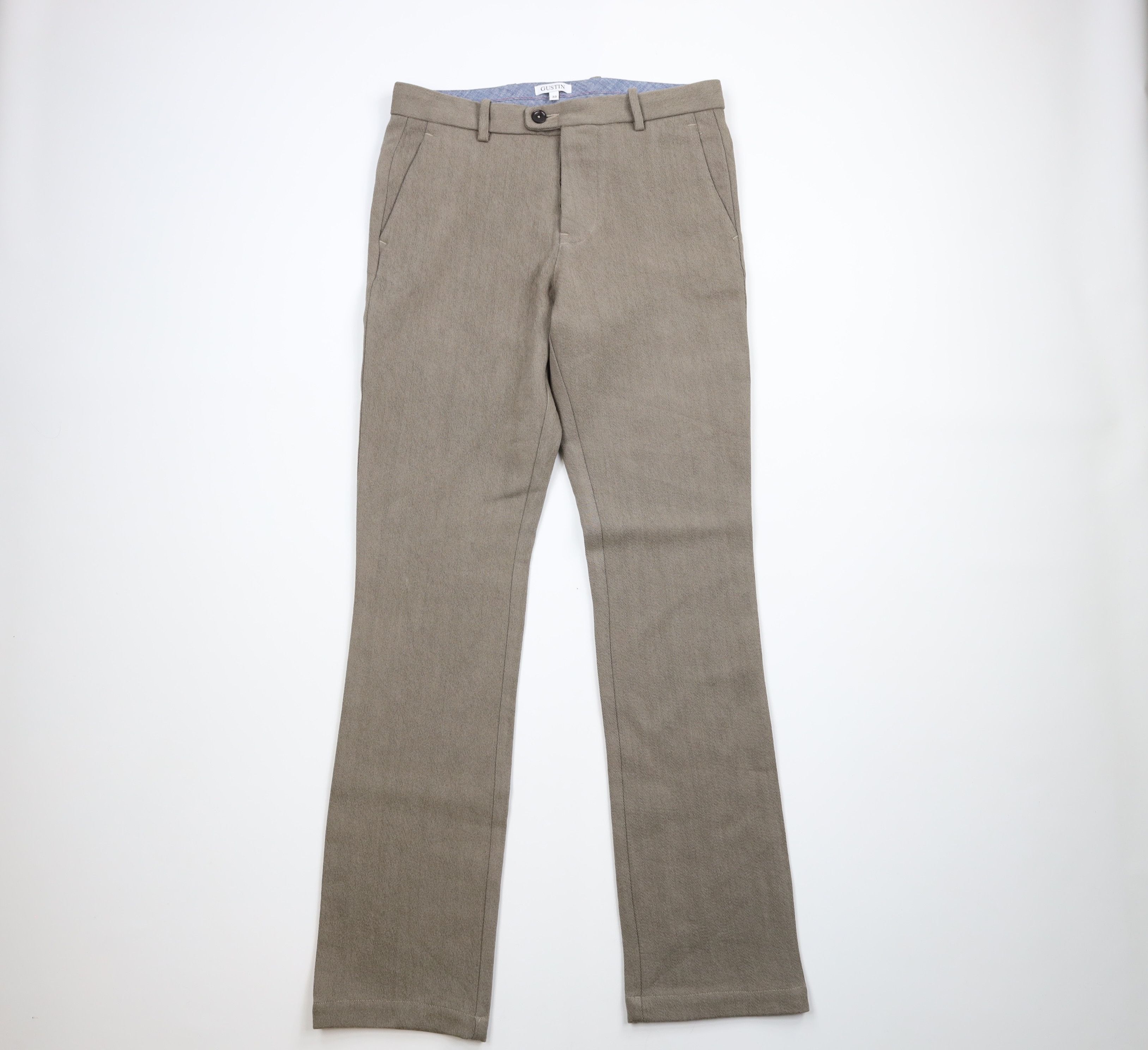 image of Gustin X Pendleton Wool Button Fly Pants Gray Usa in Grey, Men's (Size 33)