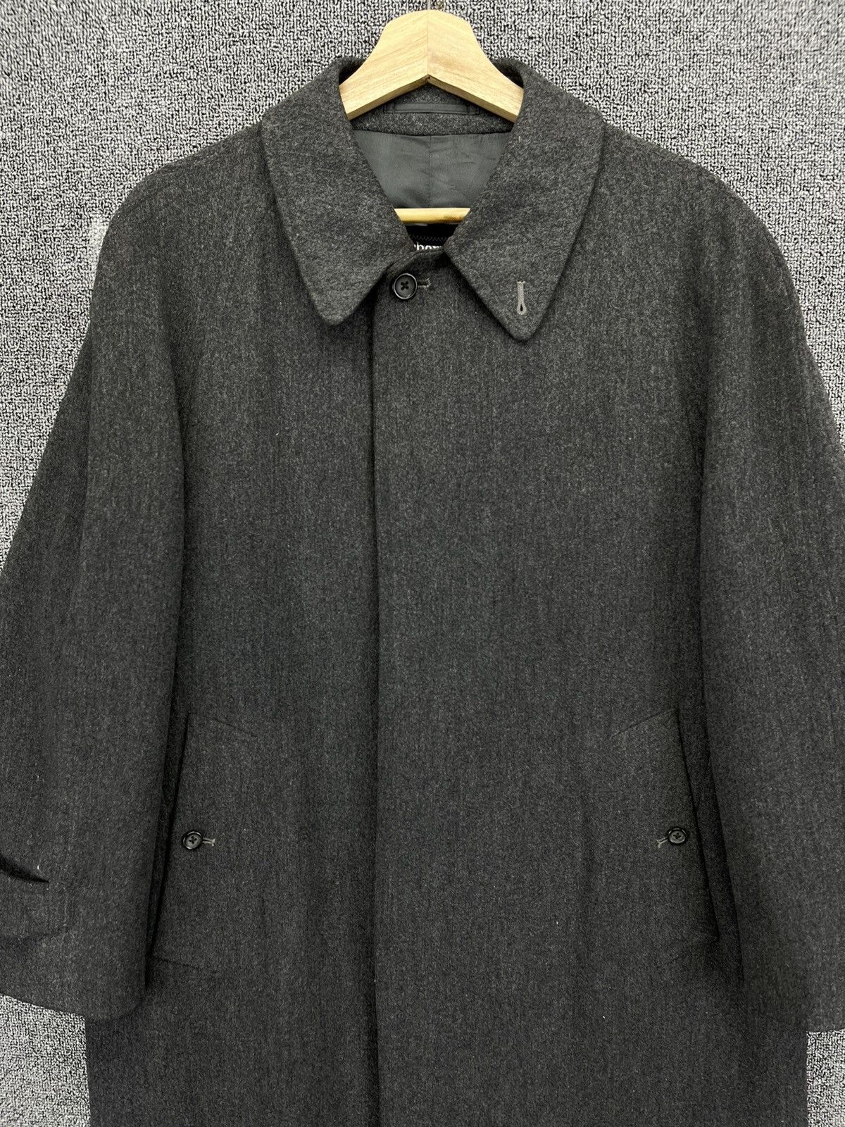 Burberry Vintage Burberry Grey Trench Coats Wool Long Jacket Size US M / EU 48-50 / 2 - 5 Thumbnail