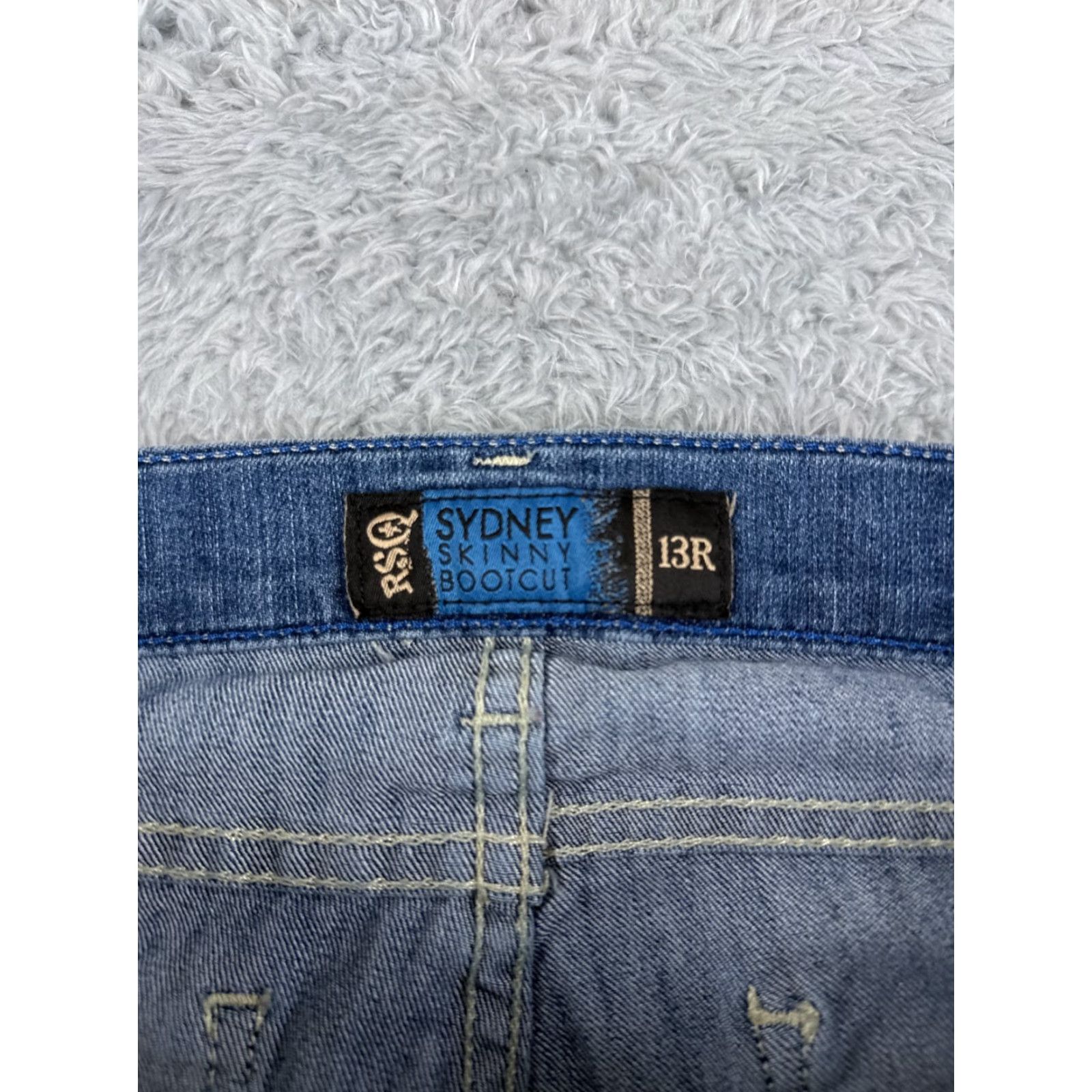 Rsq RSQ Jeans Women's Blue Denim 30x32 Regular Bootcut Slim Stretch Pockets 5-Pocket Designer American Modern Classic Filets N/A 13 Size 34" / US 12 / IT 48 - 6 Thumbnail