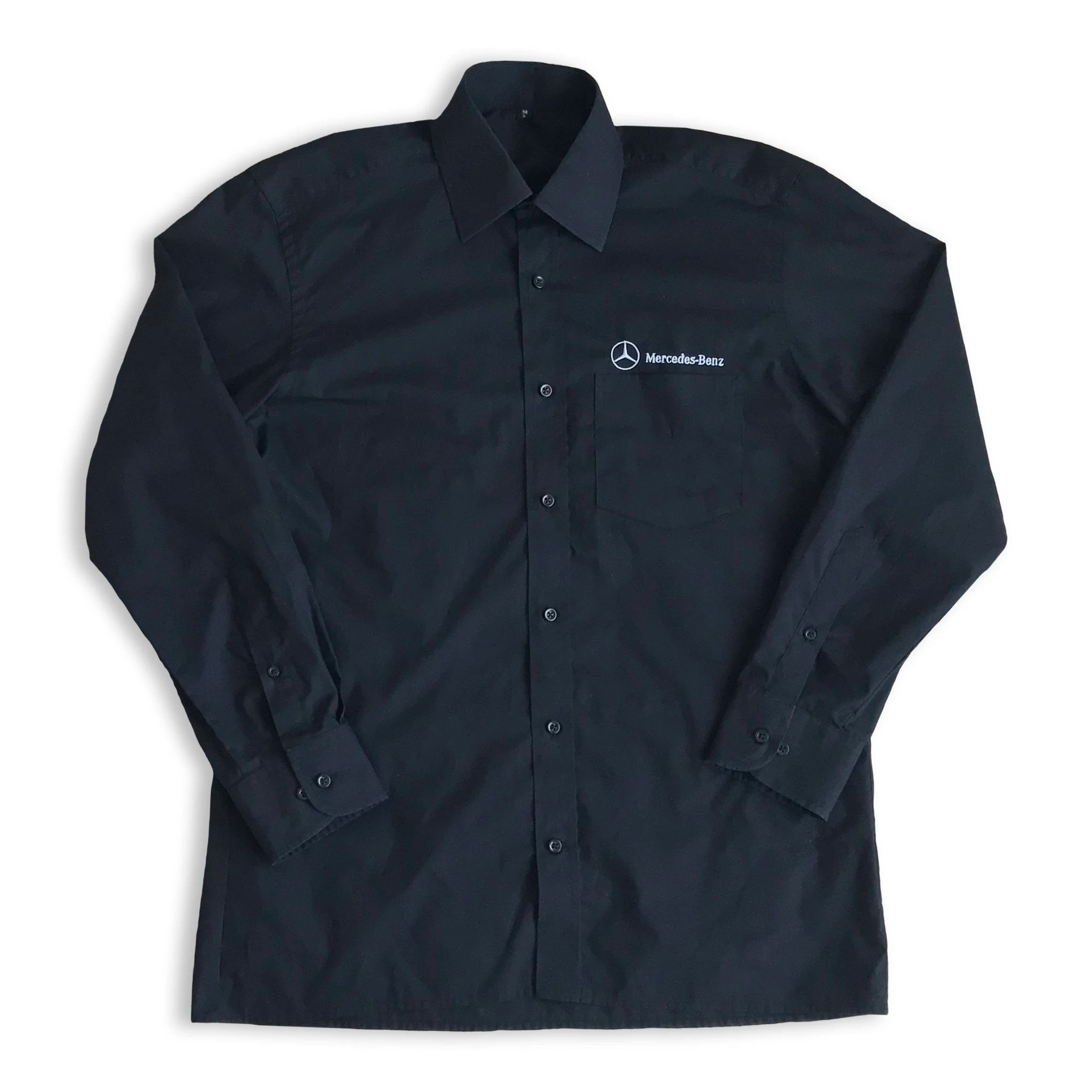 Mercedes-Benz Y2K MERCEDEZ BENZ Button Up Shirt Long Sleeve Official Cars Size US M / EU 48-50 / 2 - 1 Thumbnail