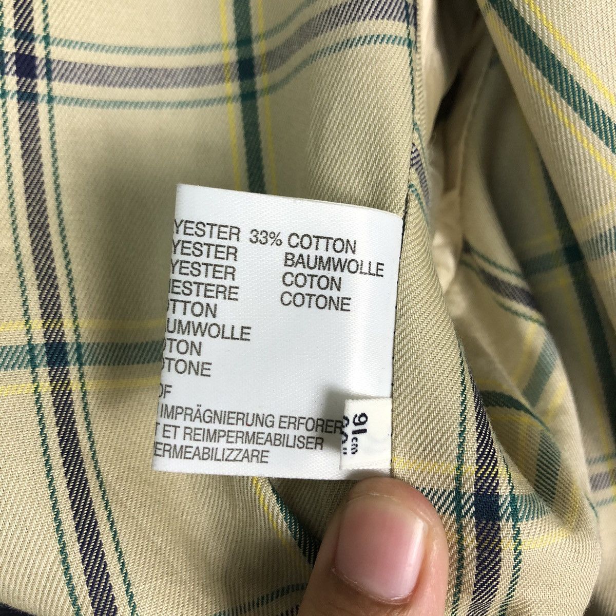 Vintage Vintage Grenfell Made in England Chore Jacket Tartan Design Size US M / EU 48-50 / 2 - 19 Thumbnail