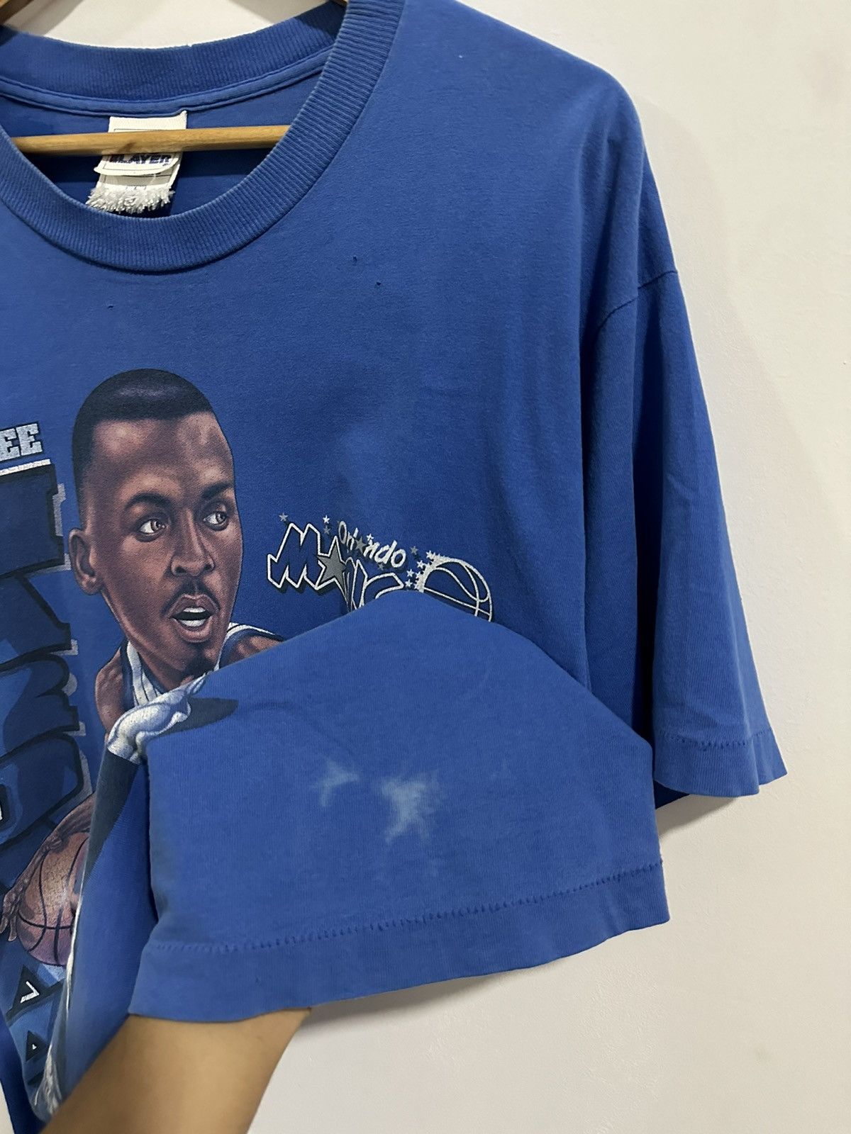 NBA × Rap Tees × Vintage Vintage 90’s NBA Anfernee Penny Hardway Orlando Magic Raptee Size US L / EU 52-54 / 3 - 4 Thumbnail