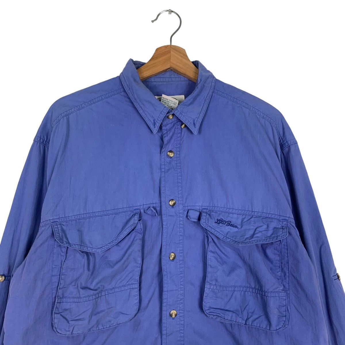 L.L. Bean L.L BEAN Blue Flannel / Button Up Shirt #0155-C8 Size US M / EU 48-50 / 2 - 3 Thumbnail