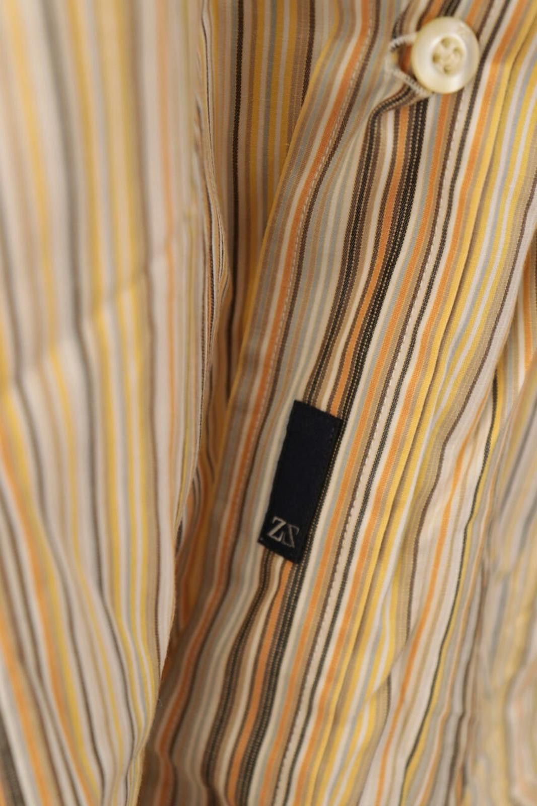 Ermenegildo Zegna Zegna Sport Multicolor Striped Button Down Shirt Size XL Size US XL / EU 56 / 4 - 7 Thumbnail
