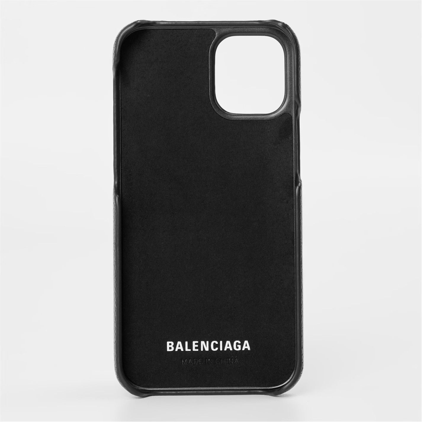 Balenciaga o1g2r1mq0226 Size: OS / iPhone 12 Case In Black Size ONE SIZE - 2 Thumbnail