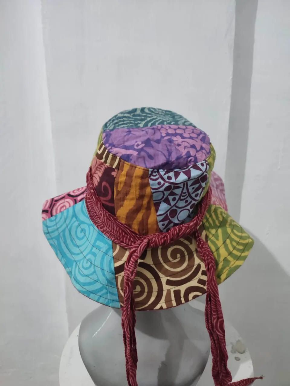 Other Unknown Japanese Patchwork Bucket Hats Size ONE SIZE - 6 Thumbnail