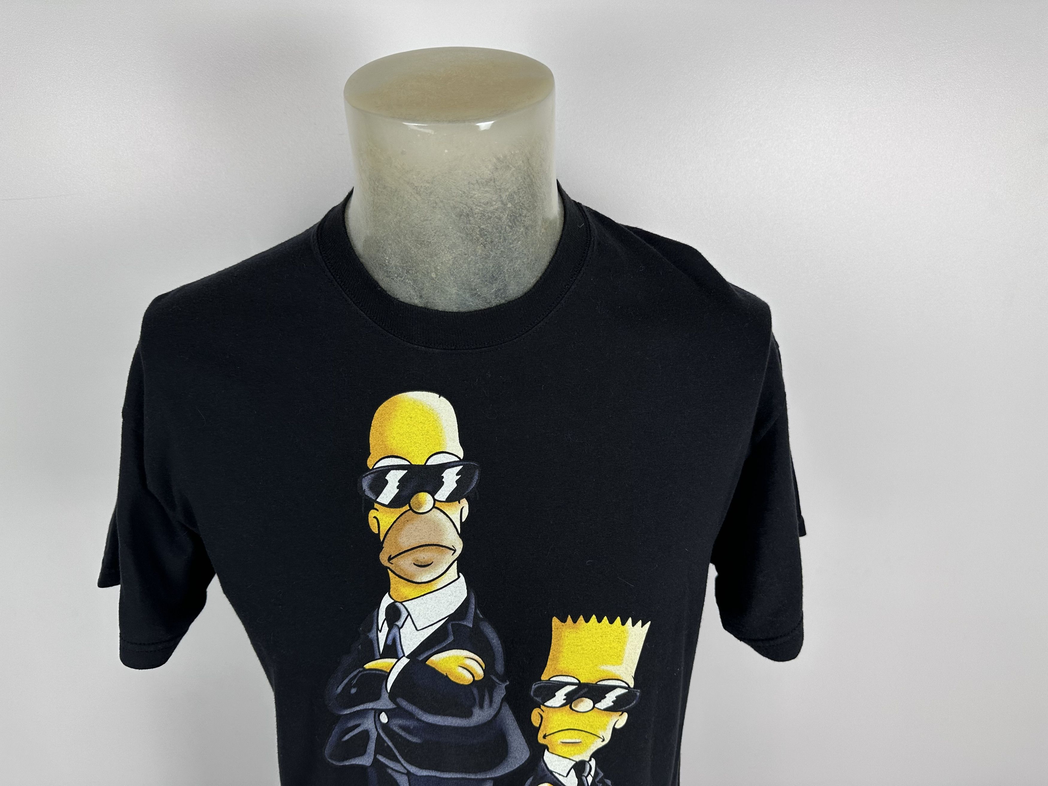 The Simpsons × Vintage The Simpsons Men in Black 2000 Vintage Black T-shirt Size L Size US L / EU 52-54 / 3 - 2 Thumbnail
