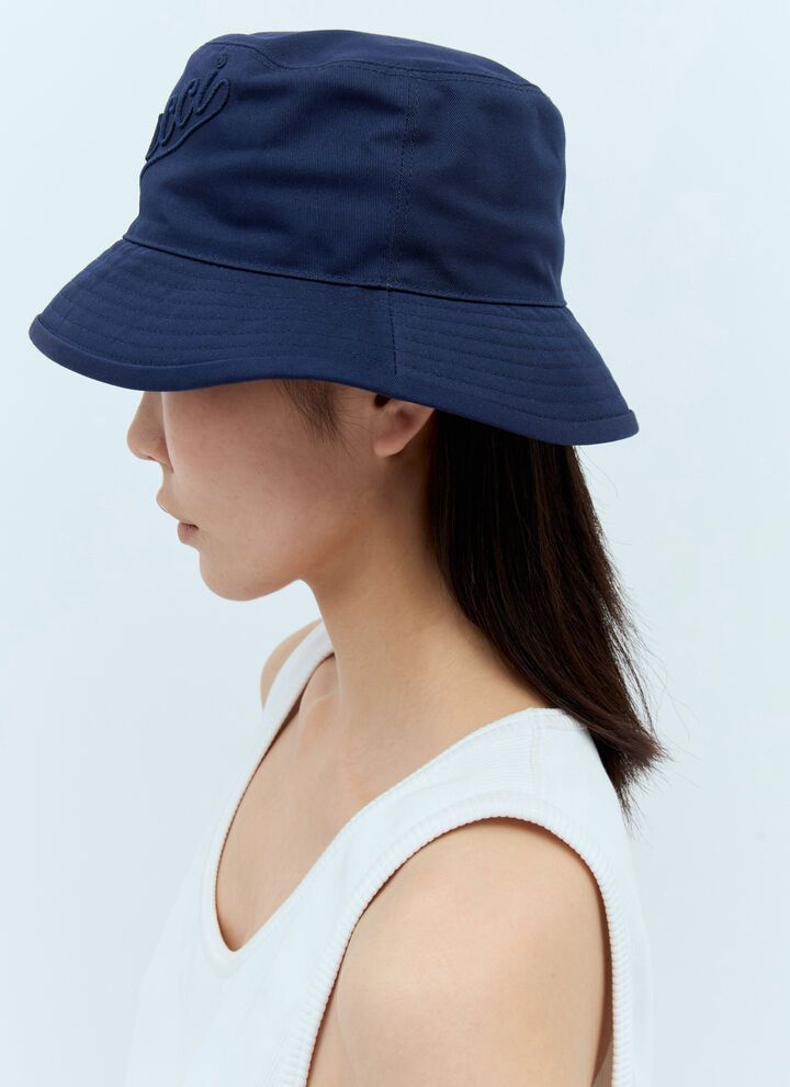 Gucci oc11z0126 Size: OS Cotton Bucket Hat / Cap In Navy Blue Size ONE SIZE - 6 Thumbnail