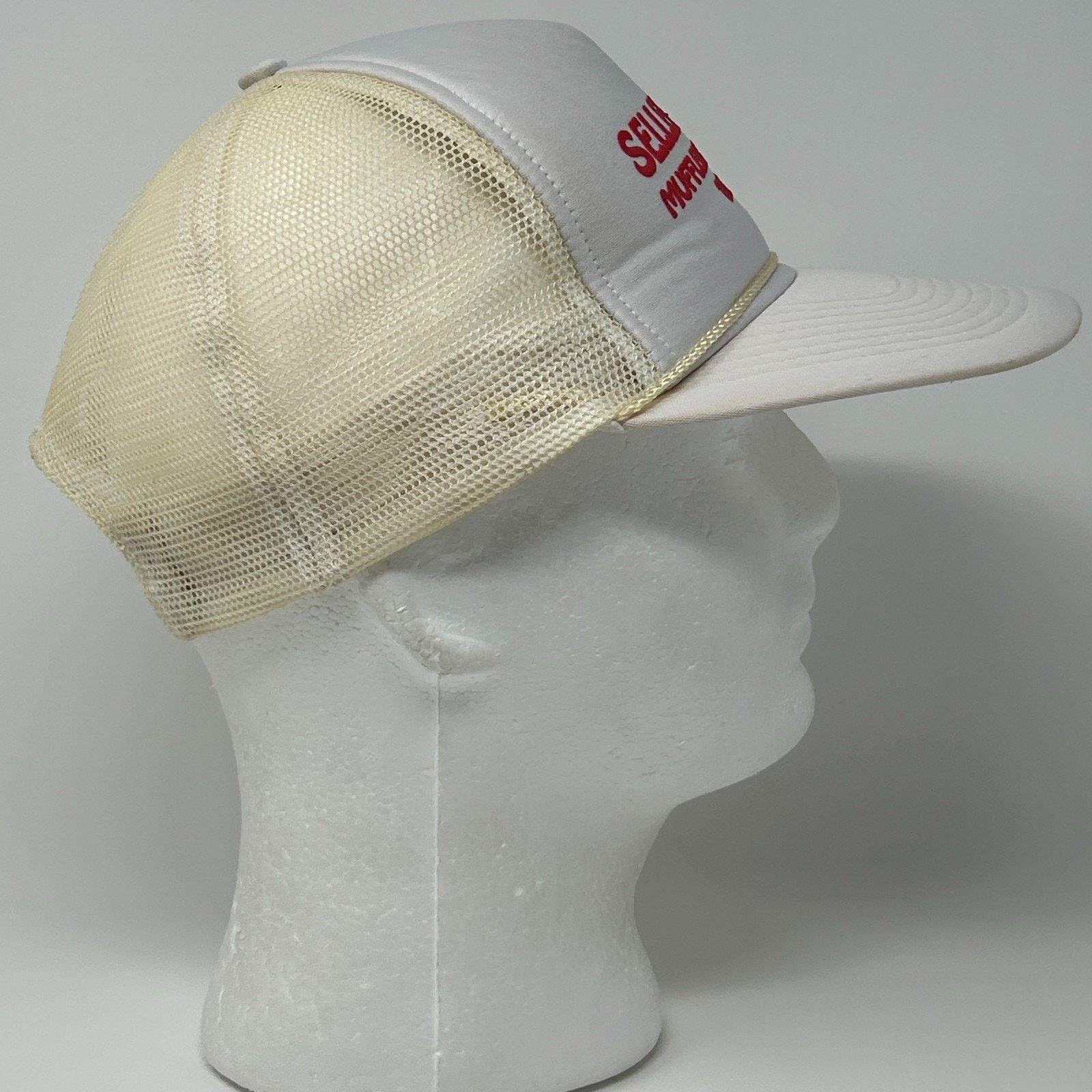 Vintage Vintage Sellers Shop Thayer Trucker Hat Baseball Cap White Size ONE SIZE - 9 Thumbnail