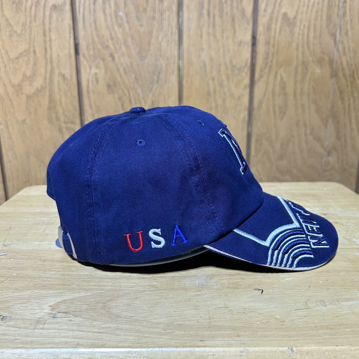 Vintage Vintage New Jersey Hat Cap USA Flag Strapback Embroidery O/S Size ONE SIZE - 3 Thumbnail