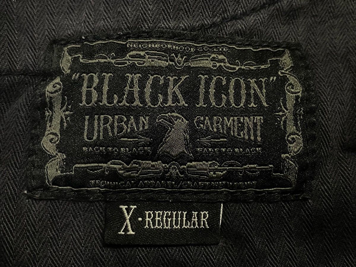Japanese Brand × Neighborhood Neighborhood Black Icon Distressed Cargo Denim Size US 35 - 14 Thumbnail