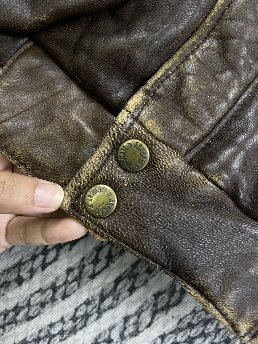 Genuine Leather Vintage 80s Brunati A2 Style Leather Jacket Size US L / EU 52-54 / 3 - 8 Thumbnail