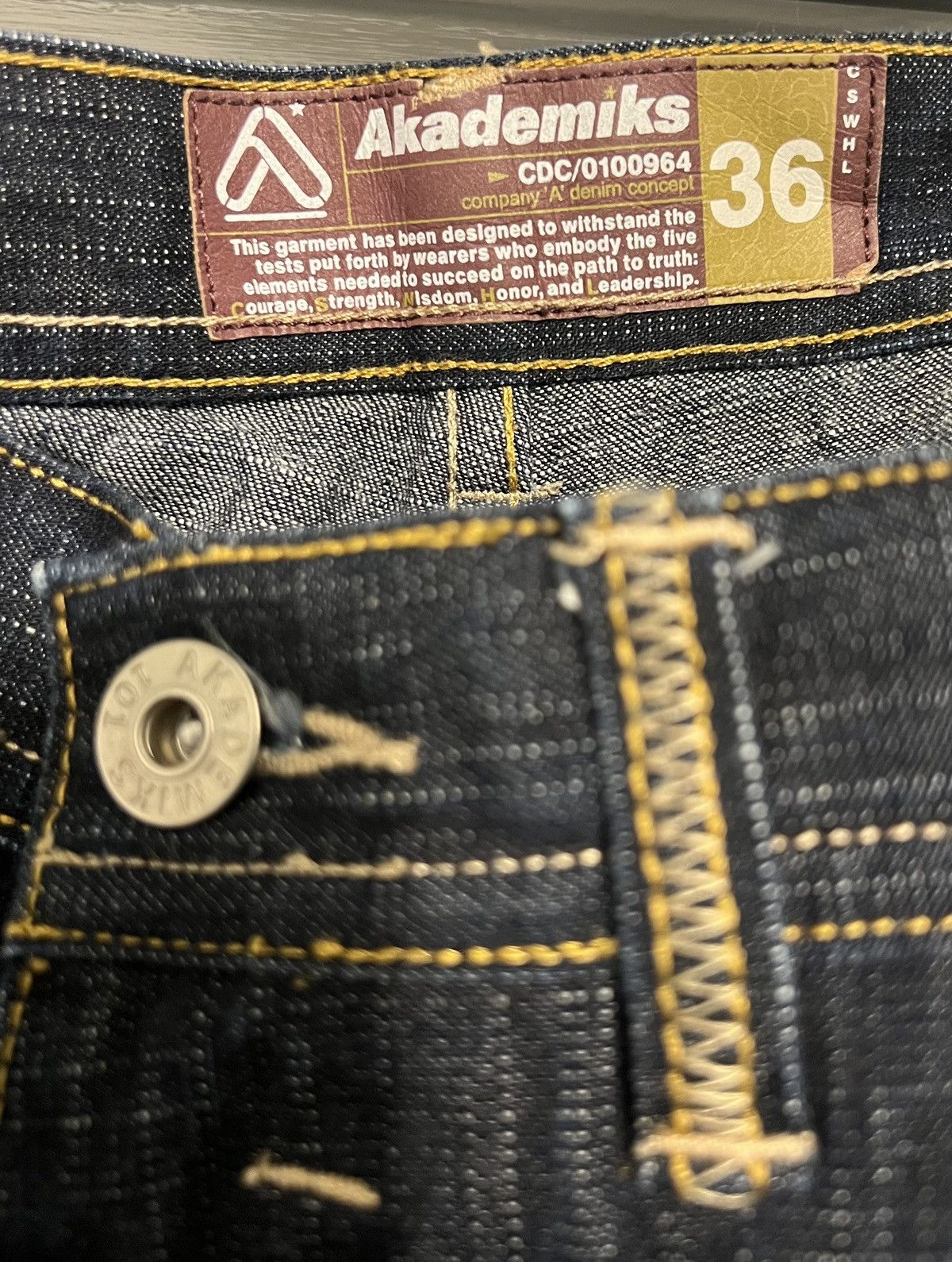 Akademiks Authentic Akademiks Streetwear Denim Jeans 36 Rare Courage Size US 36 / EU 52 - 3 Thumbnail