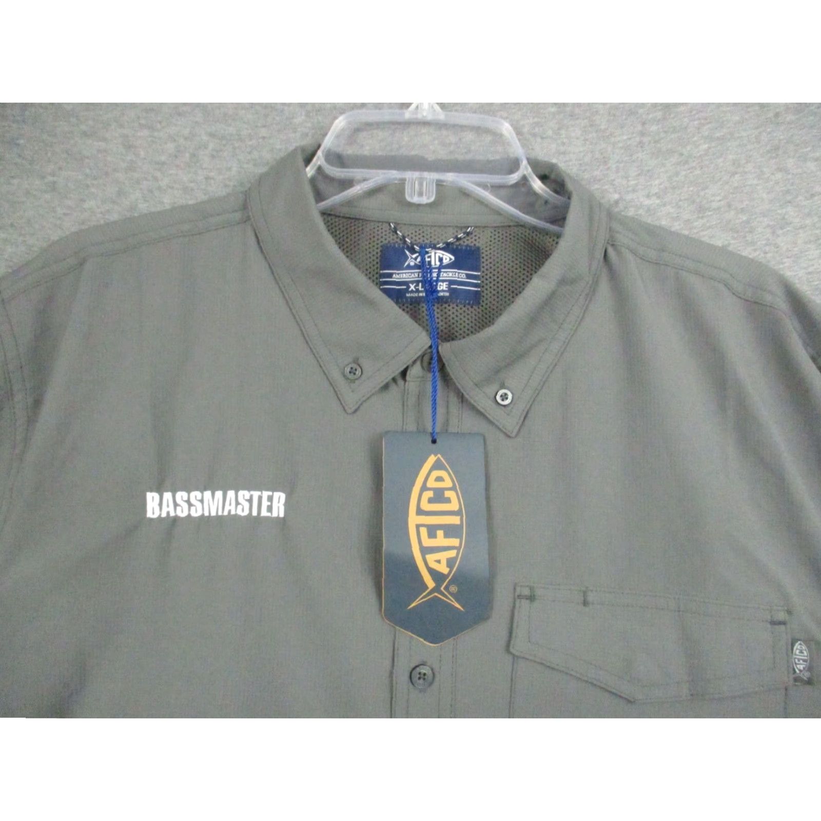 Vintage AFTCO Aftech Vented Shirt XL Bassmaster Fishing Gray Mens Size US XL / EU 56 / 4 - 2 Thumbnail