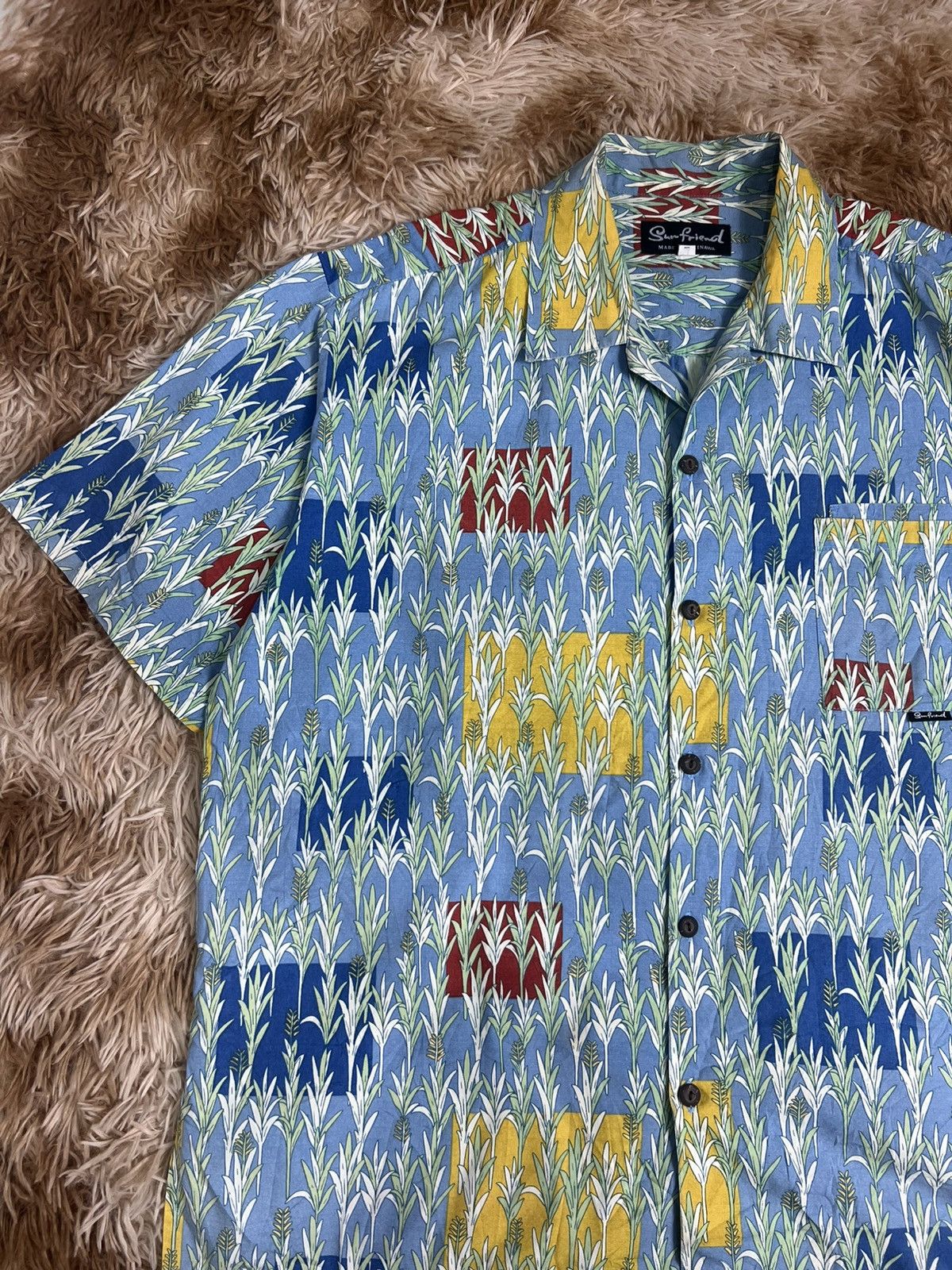 Japanese Brand Rare Sun Friend Okinawa "Kariyushi" Aloha Shirt Size US L / EU 52-54 / 3 - 3 Thumbnail
