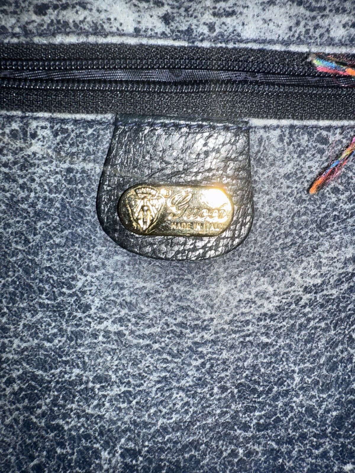 Gucci Vintage Gucci Black and Gold Monogram Bag Size ONE SIZE - 10 Thumbnail