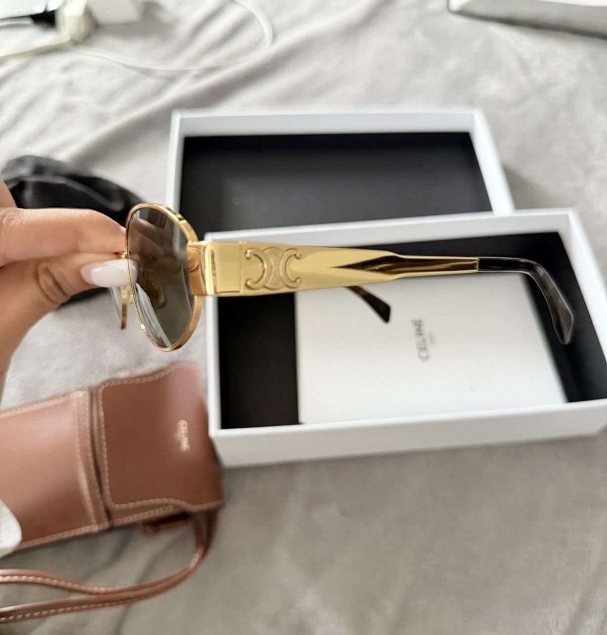 Celine TRIOMPHE METAL 01 SUNGLASSES Size ONE SIZE - 4 Thumbnail