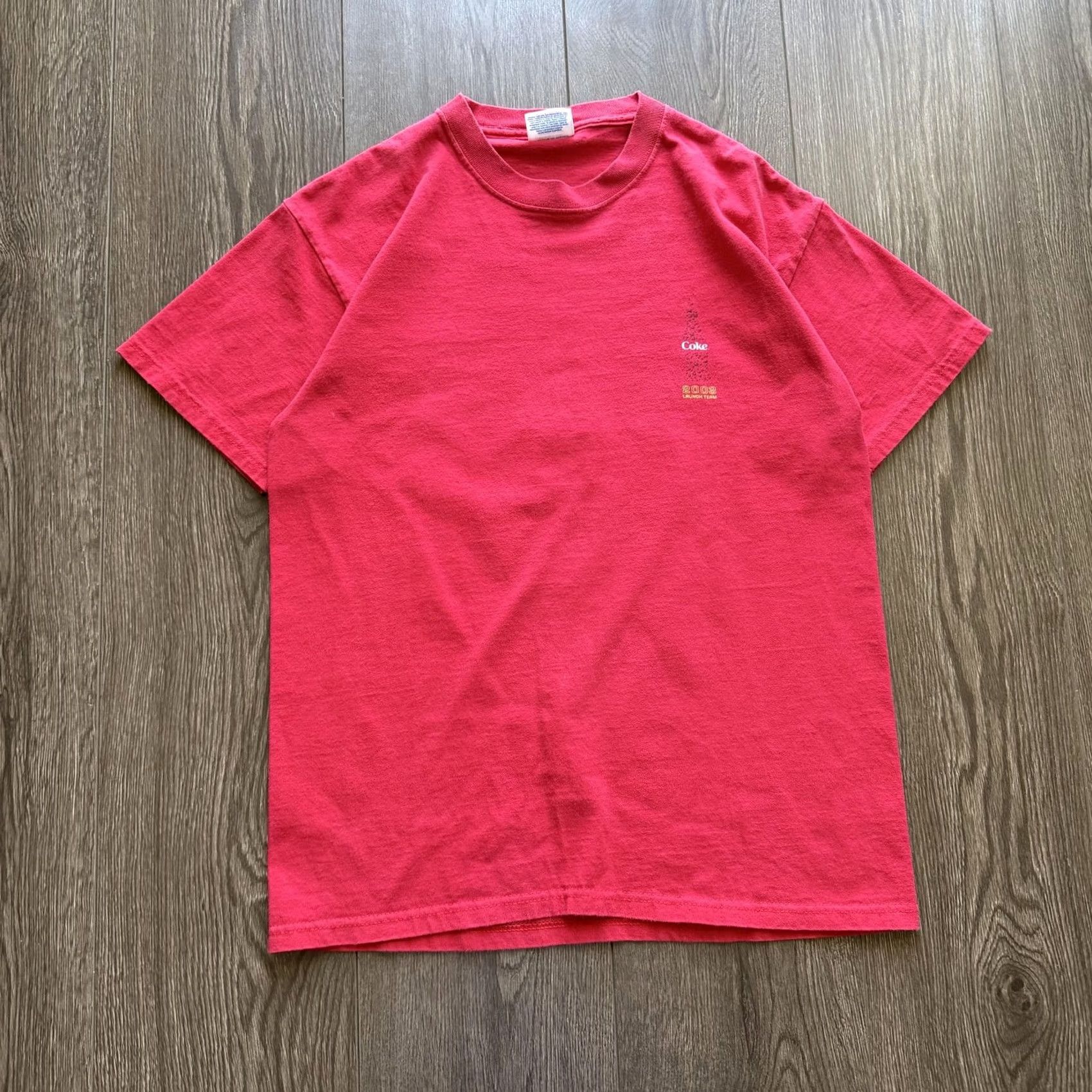 Hanes VINTAGE Hanes Coca-Cola Shirt Mens M Red 2003 Launch Team Graphic Tee Promo Shirt S/S Crew Neck Coca-Cola Back Logo Size US M / EU 48-50 / 2 - 4 Thumbnail