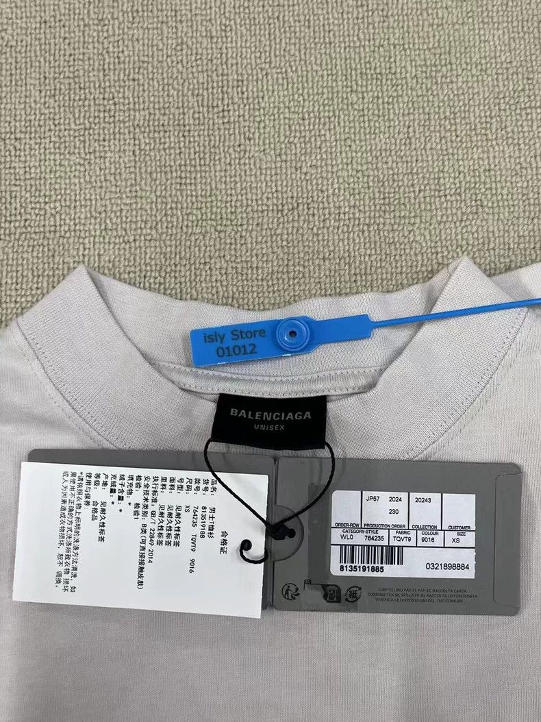 Balenciaga Balenciaga Logo monogram print round neck short sleeve loo Size US XS / EU 42 / 0 - 5 Thumbnail