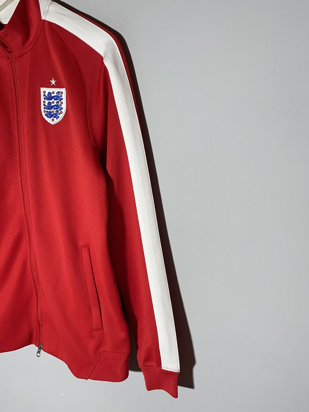 Nike Nike Team England World Cup 2014 Red Full Zip Track Top Size US XL / EU 56 / 4 - 8 Thumbnail