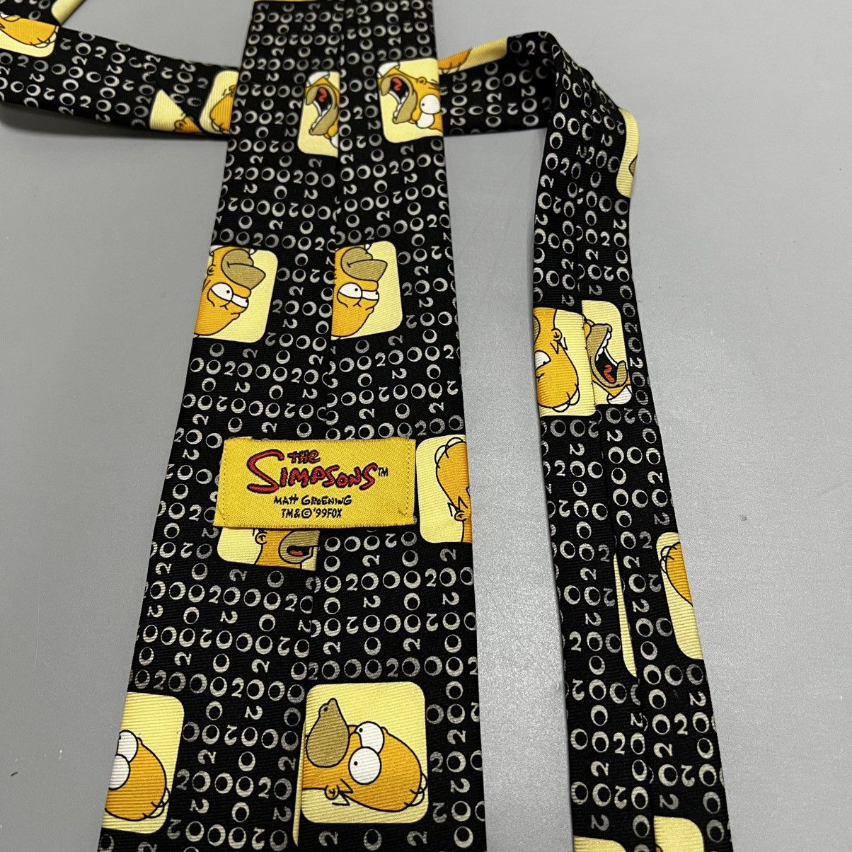 The Simpsons × Vintage Mens Vintage The Simpsons Homer Tie 00s Size ONE SIZE - 3 Thumbnail