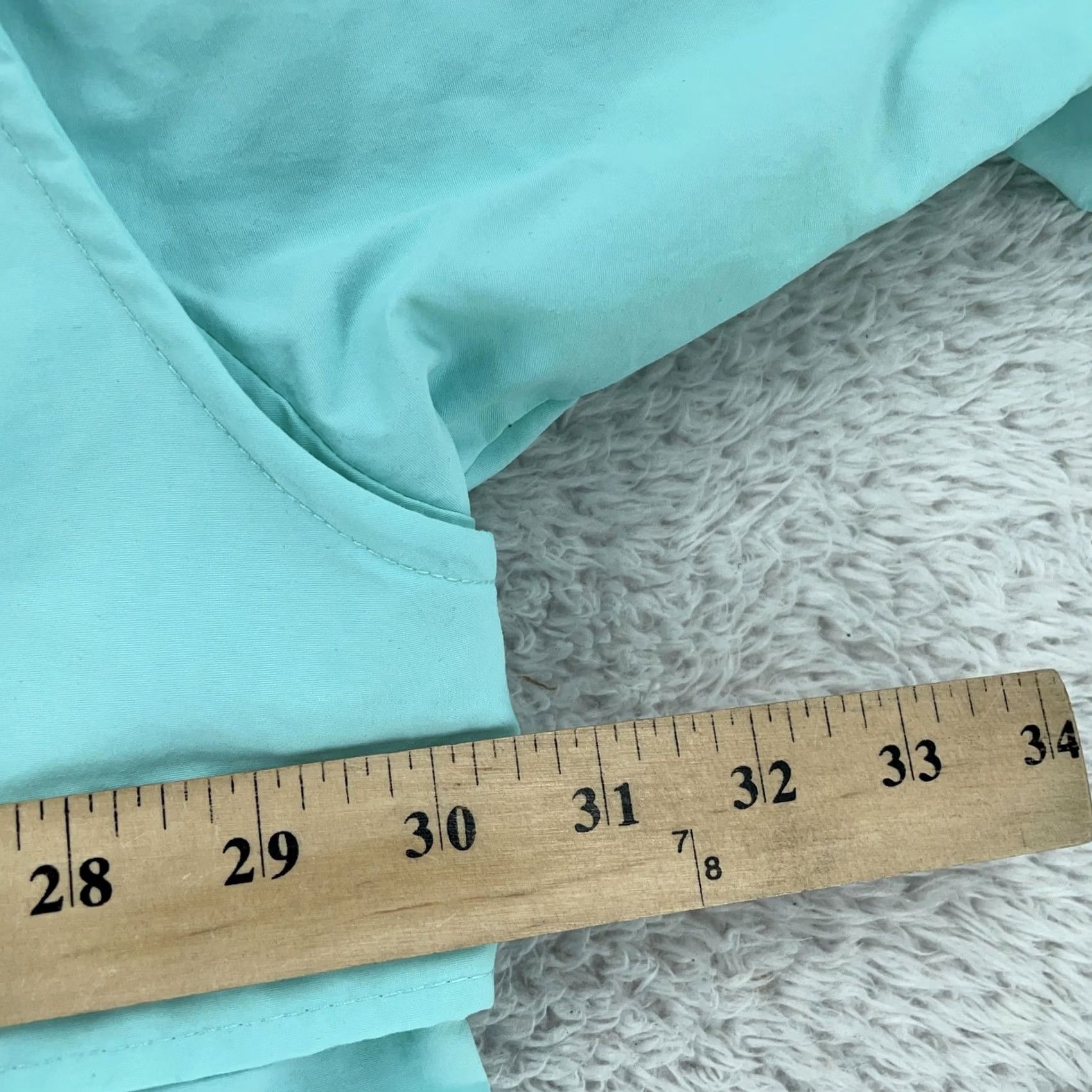 AQUA Columbia PFG Bahama Shirt Men 4XT Aqua Short Sleeve Fishing Vented Back Collared Size US XXL / EU 58 / 5 - 7 Thumbnail