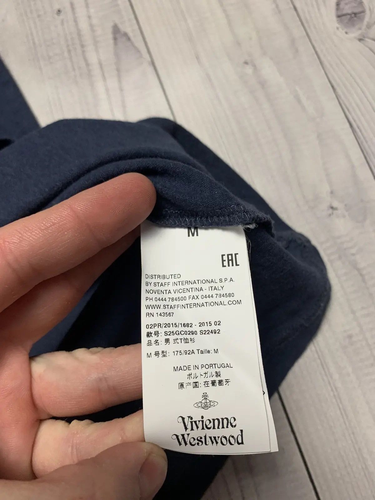 Vivienne Westwood Vivienne Westwood tee with logo T-shirt navy size M Size US L / EU 52-54 / 3 - 4 Thumbnail