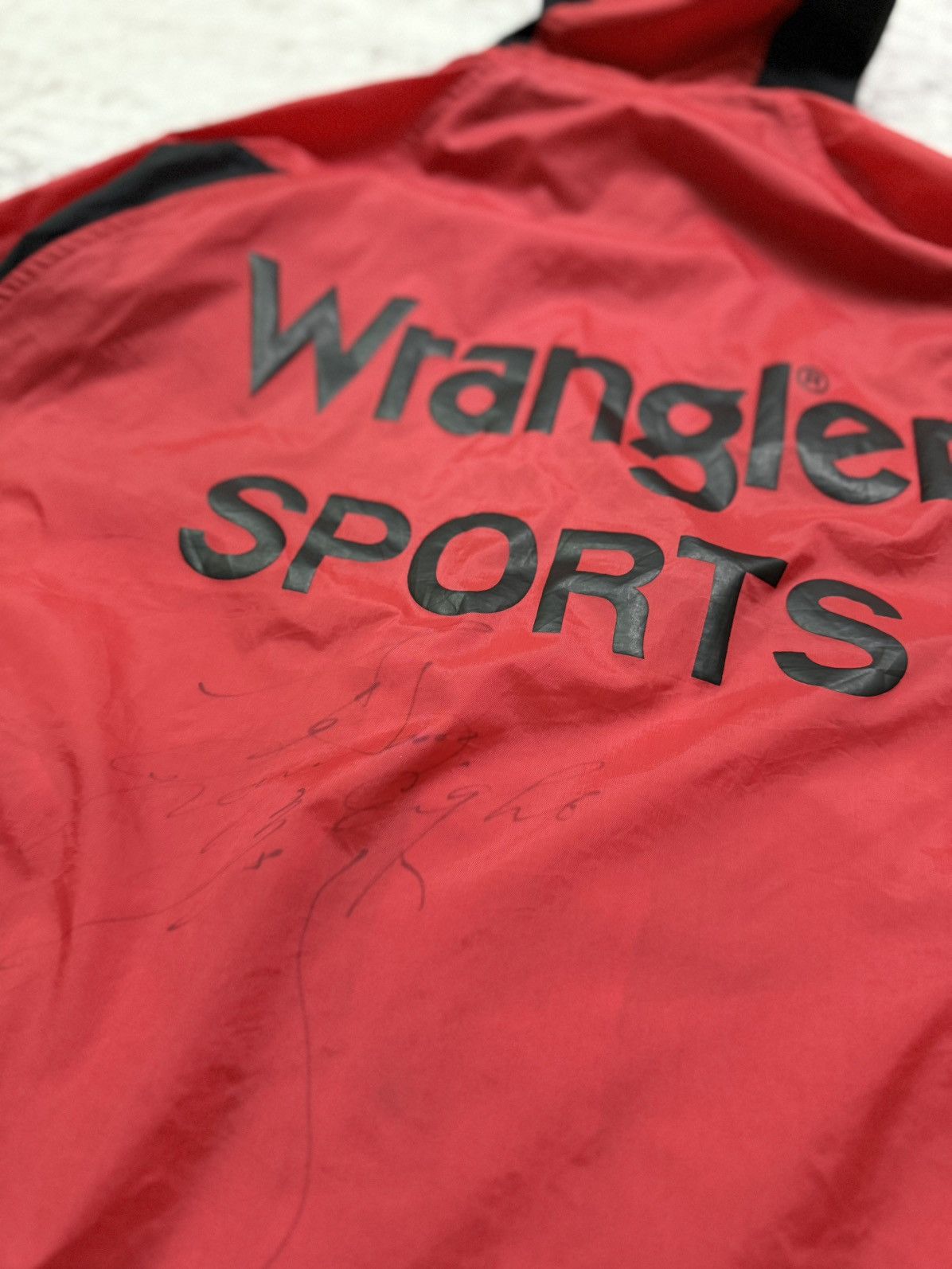 Wrangler VINTAGE 90s WRANGLER SPORTS BIGLOGO HIT COACH WINDBREAKER Size US XL / EU 56 / 4 - 15 Thumbnail