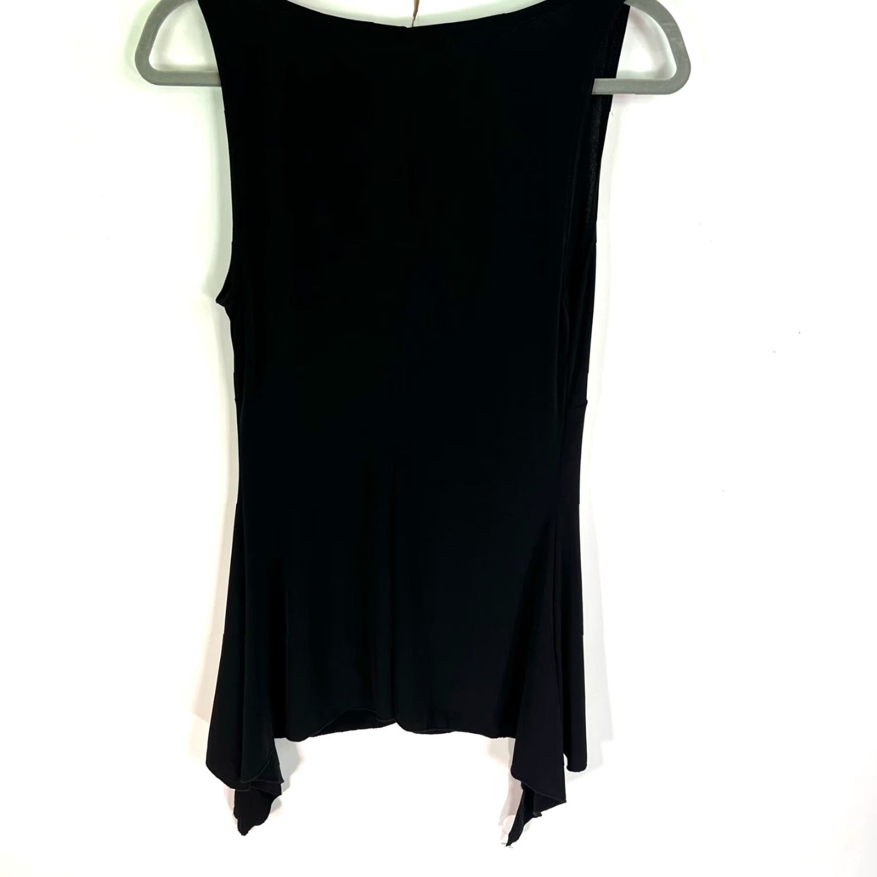 Vintage JFW Just For Wraps Embellished Ruched Tank Top JR's Size L Black Womens Size L / US 10 / IT 46 - 6 Thumbnail