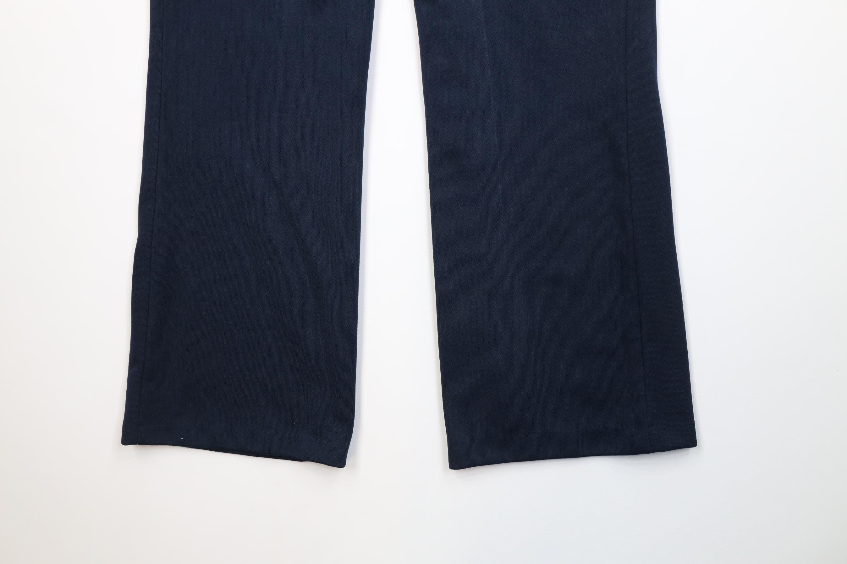 Vintage Vintage 70s Streetwear Flared Wide Leg Chino Pants Blue USA Size US 34 / EU 50 - 14 Thumbnail