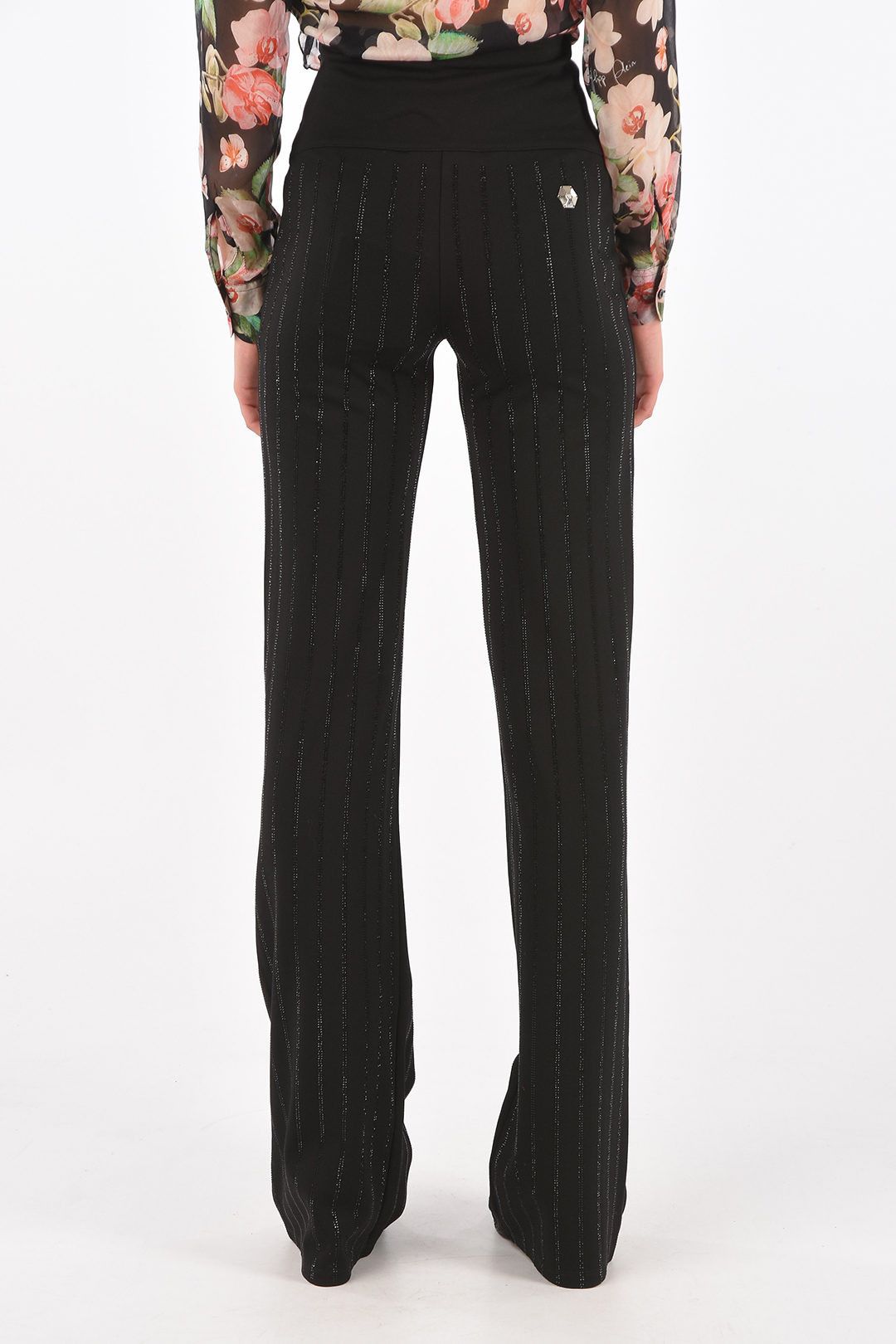 Philipp Plein og1mm0824 Jewel Bootcut Pants in Black Size 27" / US 4 / IT 40 - 2 Thumbnail