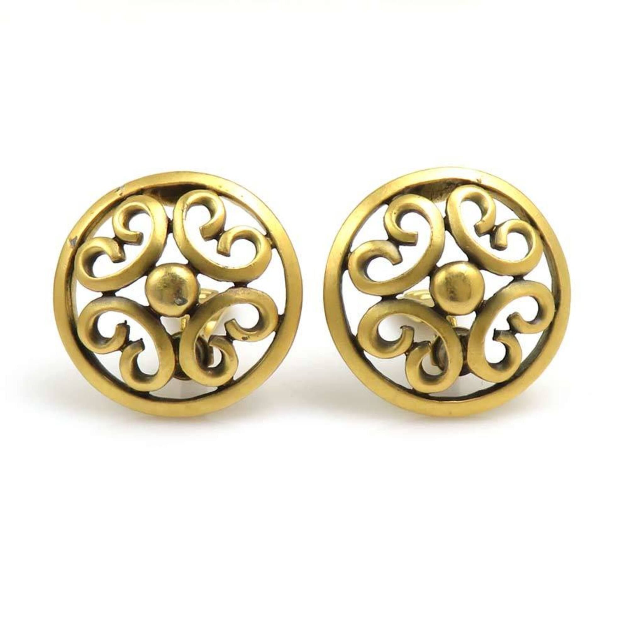Yves Saint Laurent Yves Saint Laurent earrings, metal, gold, women's, h32140a Size ONE SIZE - 1 Thumbnail
